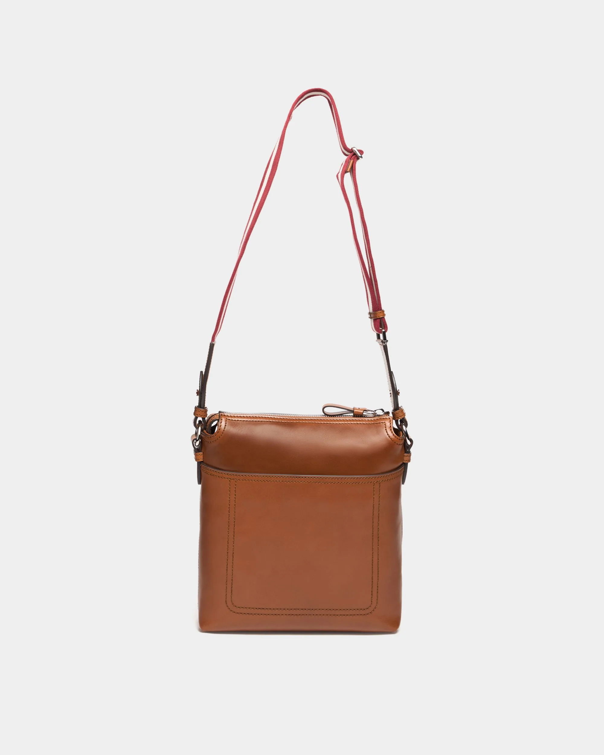 Ray Crossbody Bag in Amber Brown Leather - Image 2