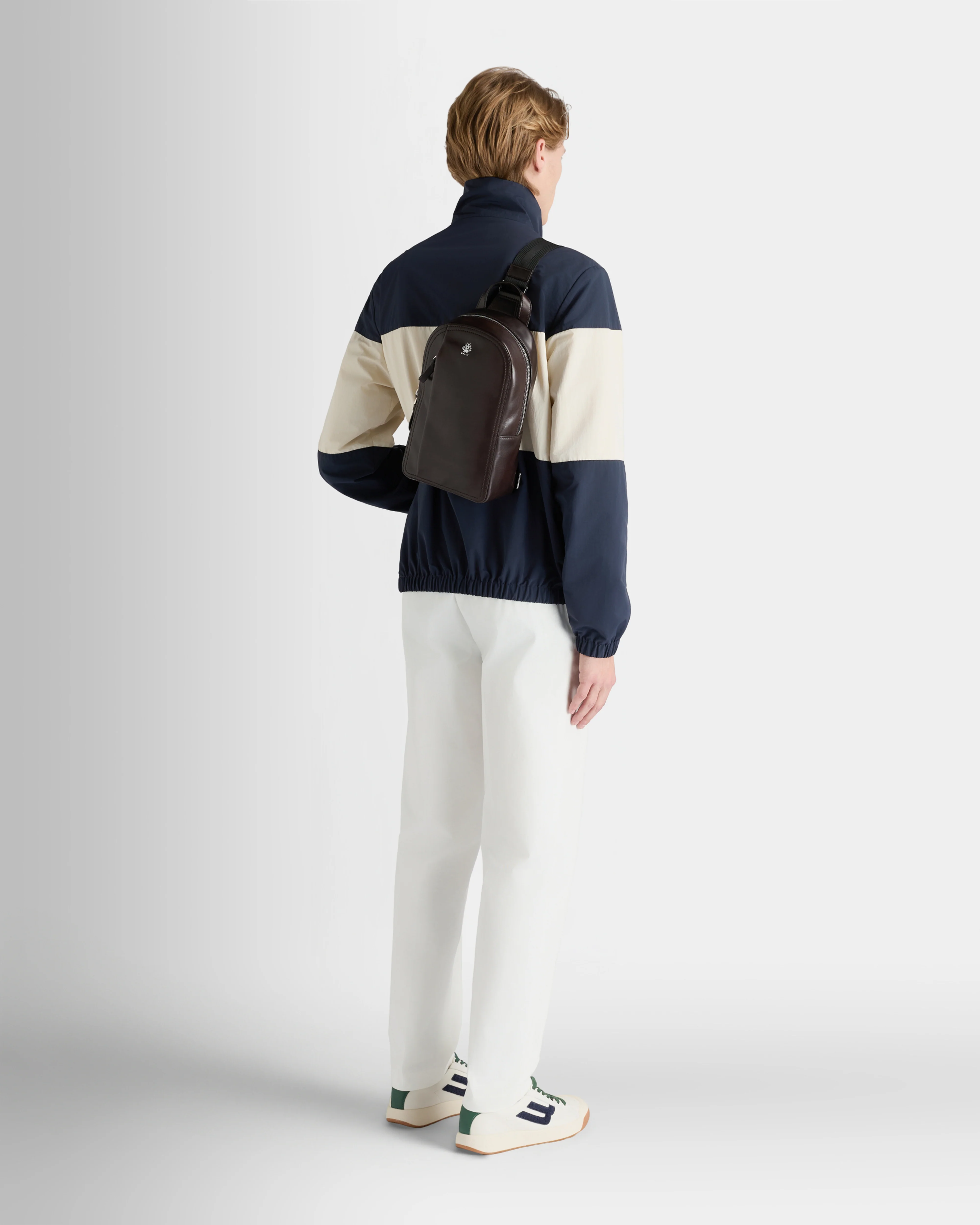 Ray Sling Bag in Chocolate Leather - Image 2