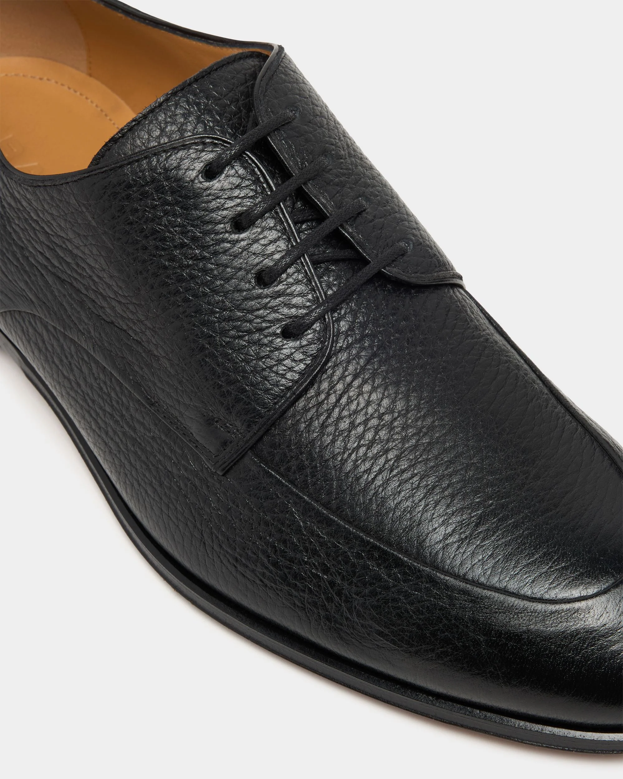 Regent Derby in Black Grained Leather - Image 5