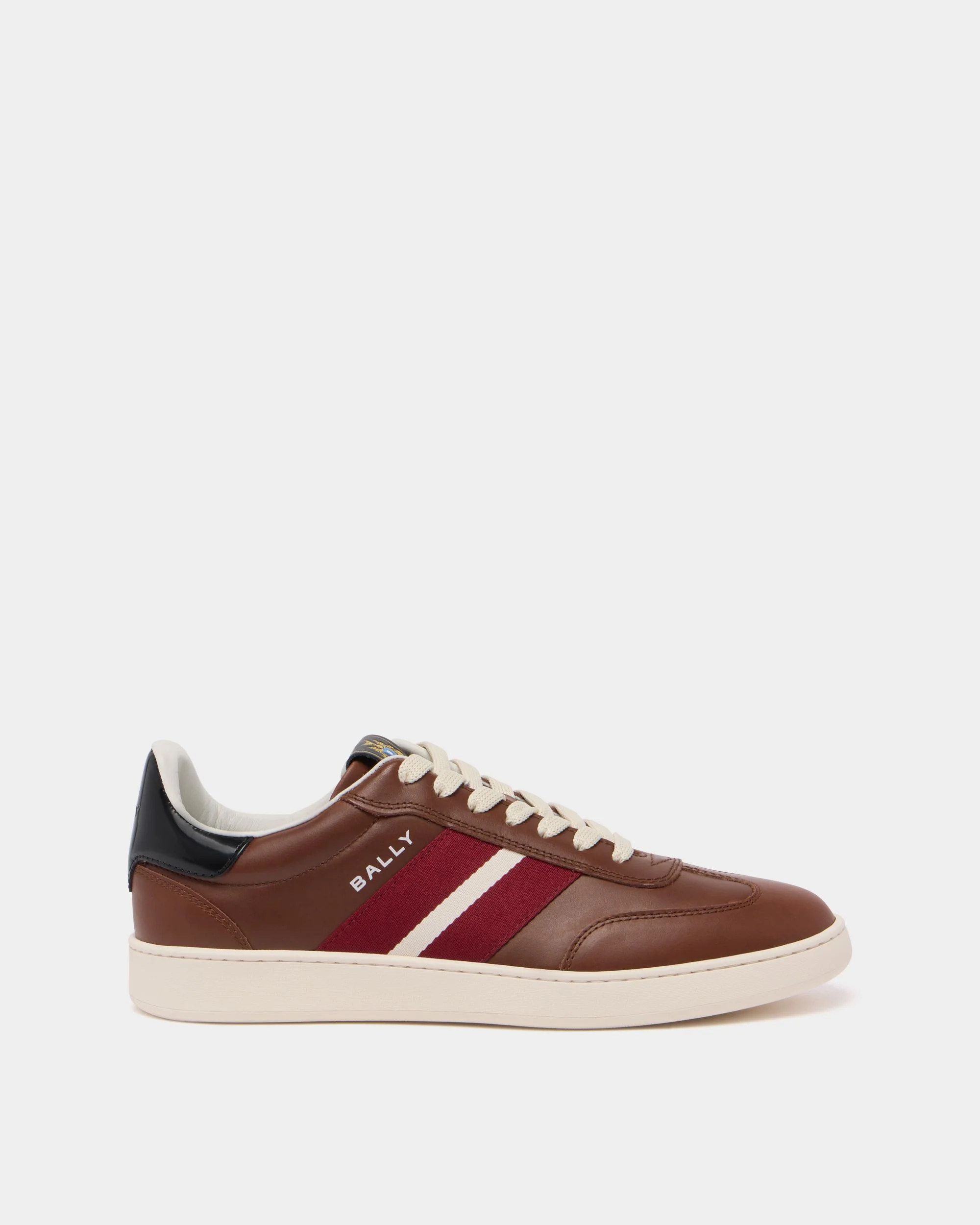 Retro Crest Sneaker in Brown Leather