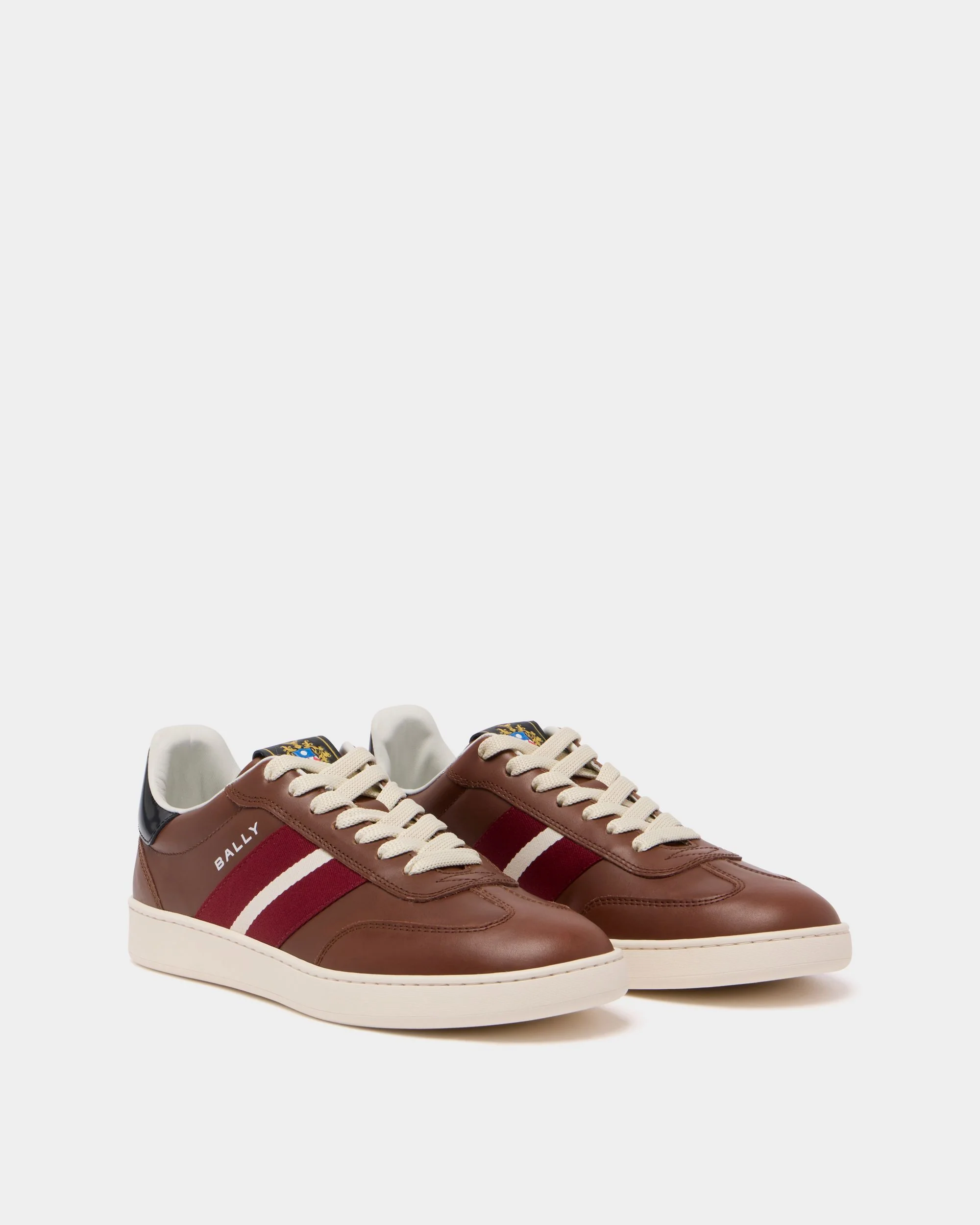 Retro Crest Sneaker in Brown Leather - Image 2
