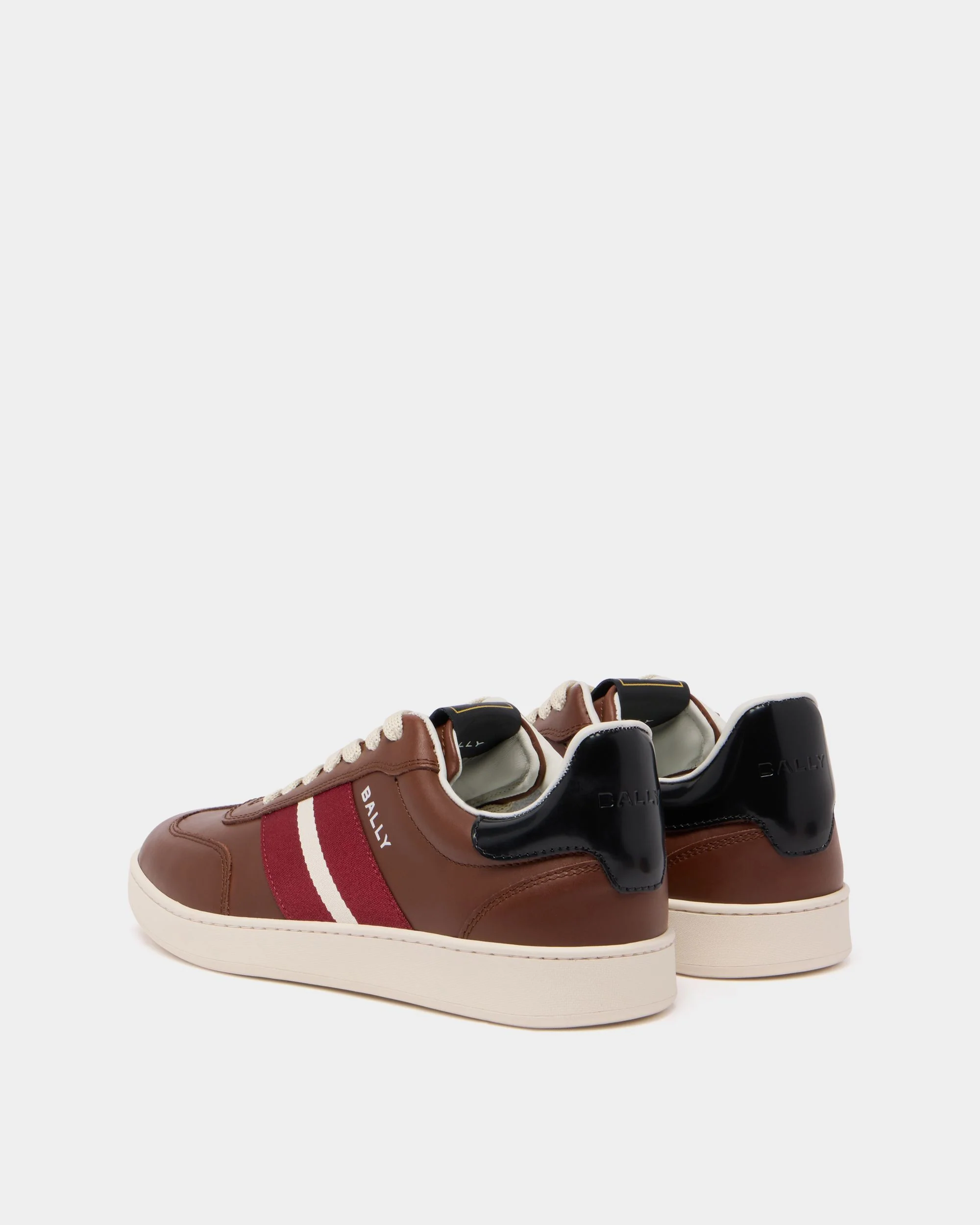 Retro Crest Sneaker in Brown Leather - Image 3