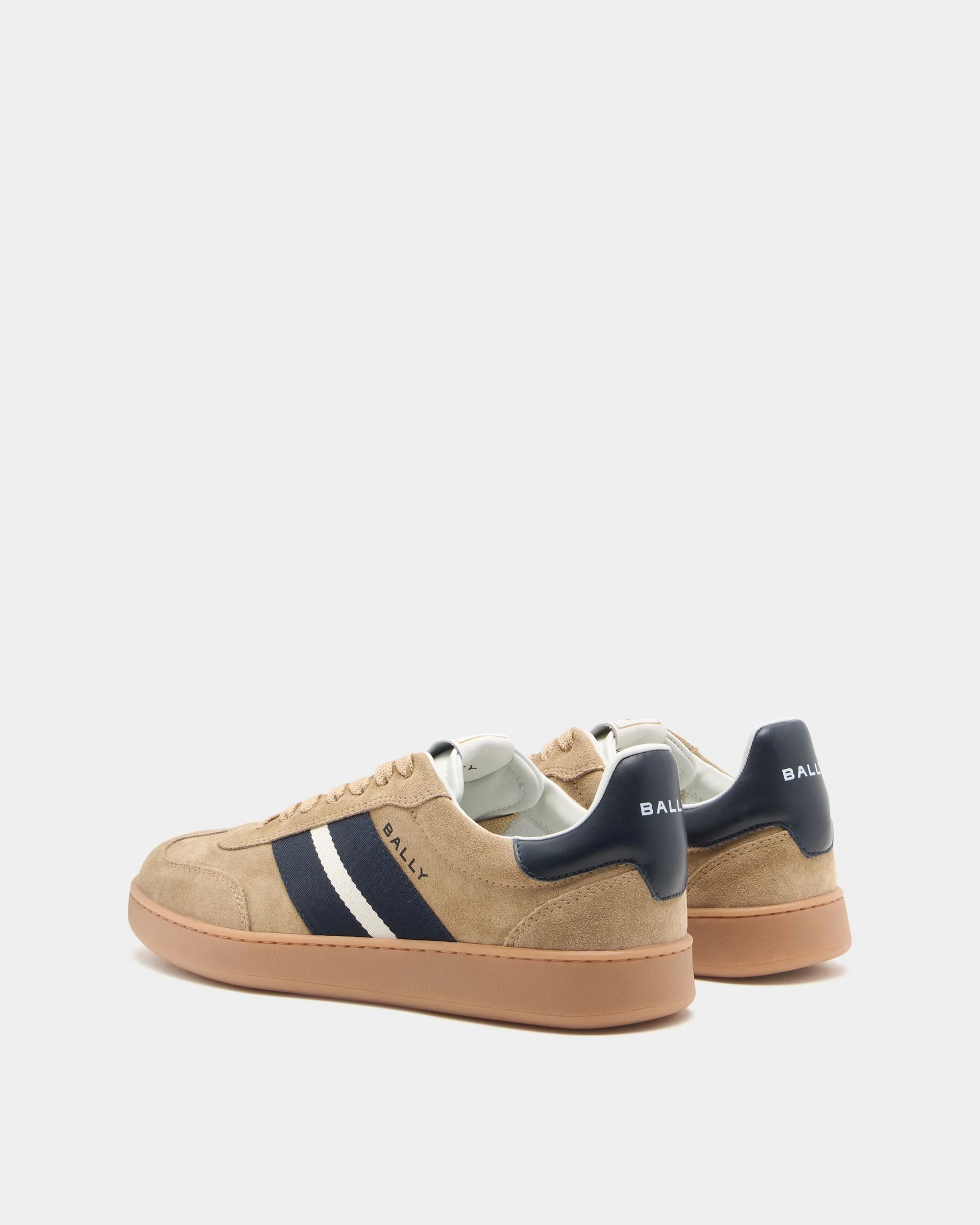 Retro Crest Sneaker in Brown Suede - Image 4