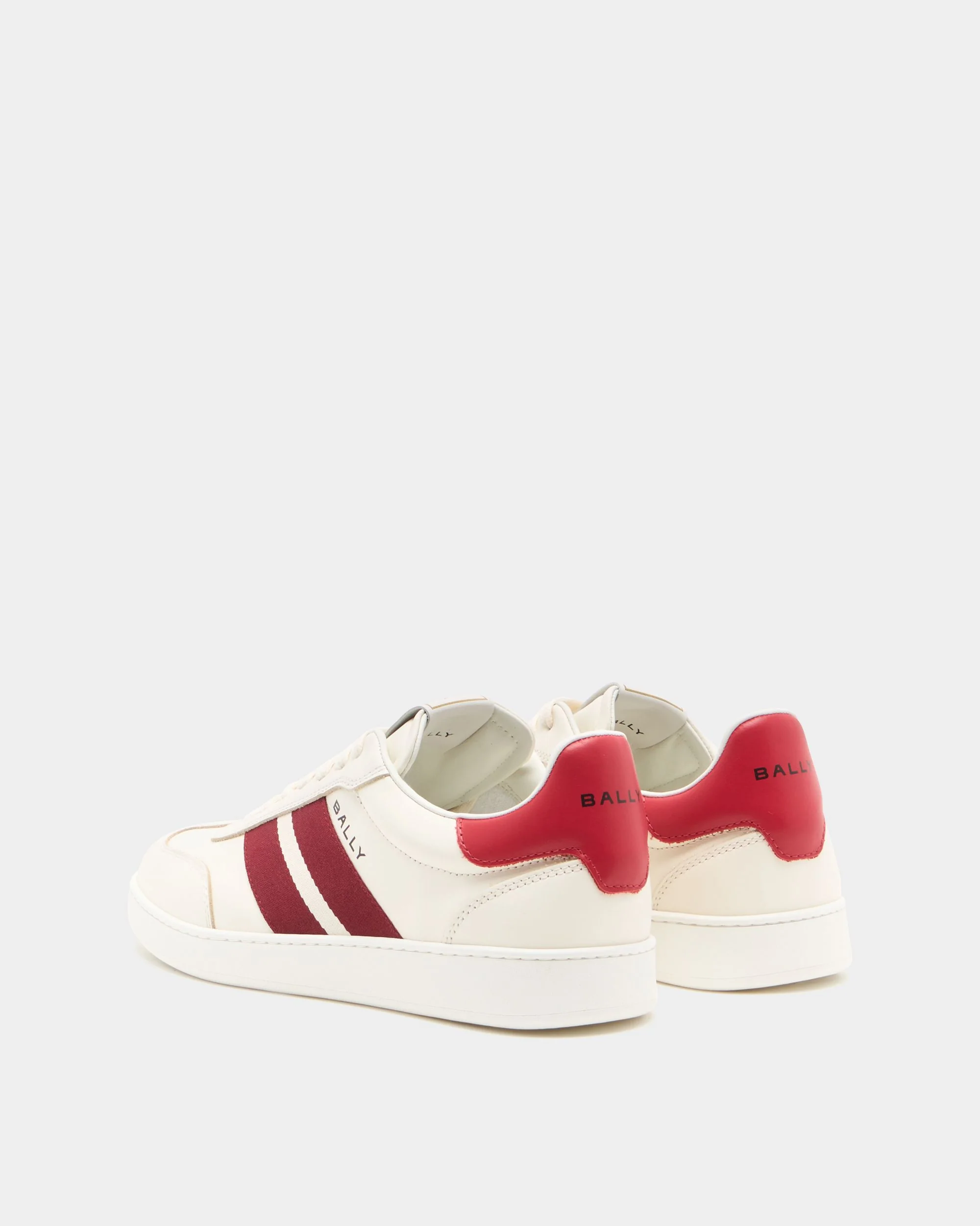 Retro Crest Sneaker in Ivory Leather - Image 4