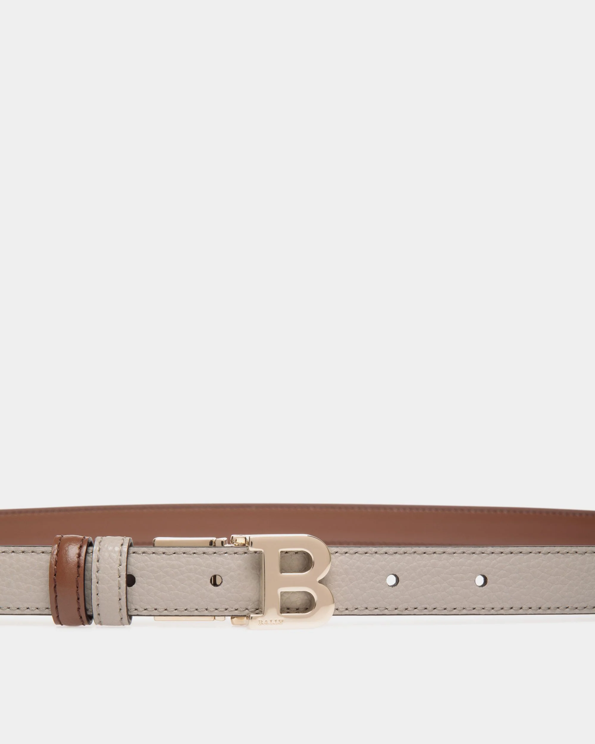 Reversible And Adjustable Belt in Brown Leather - Image 3