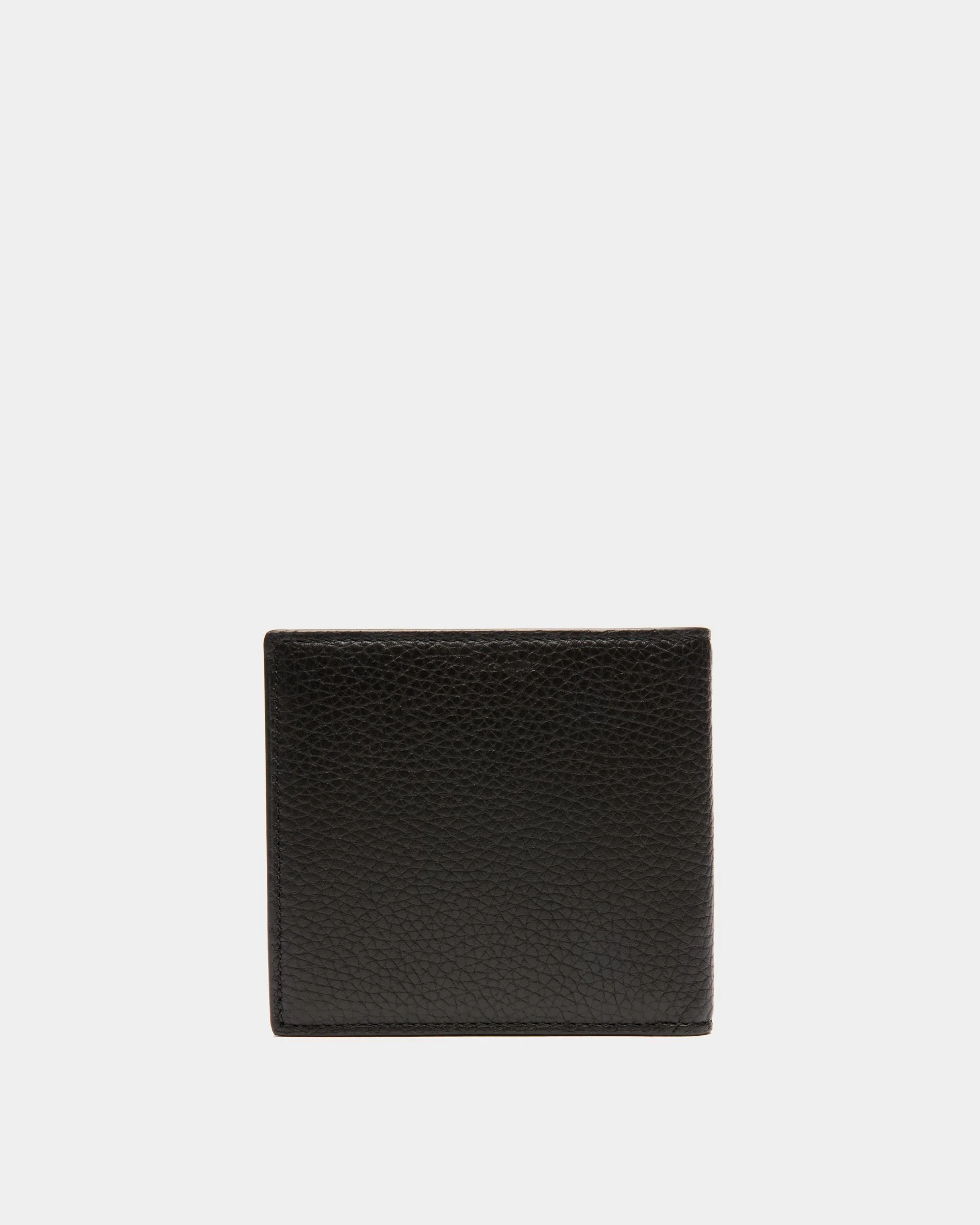 Ribbon Bifold Wallet In Black Grained Leather - Image 2