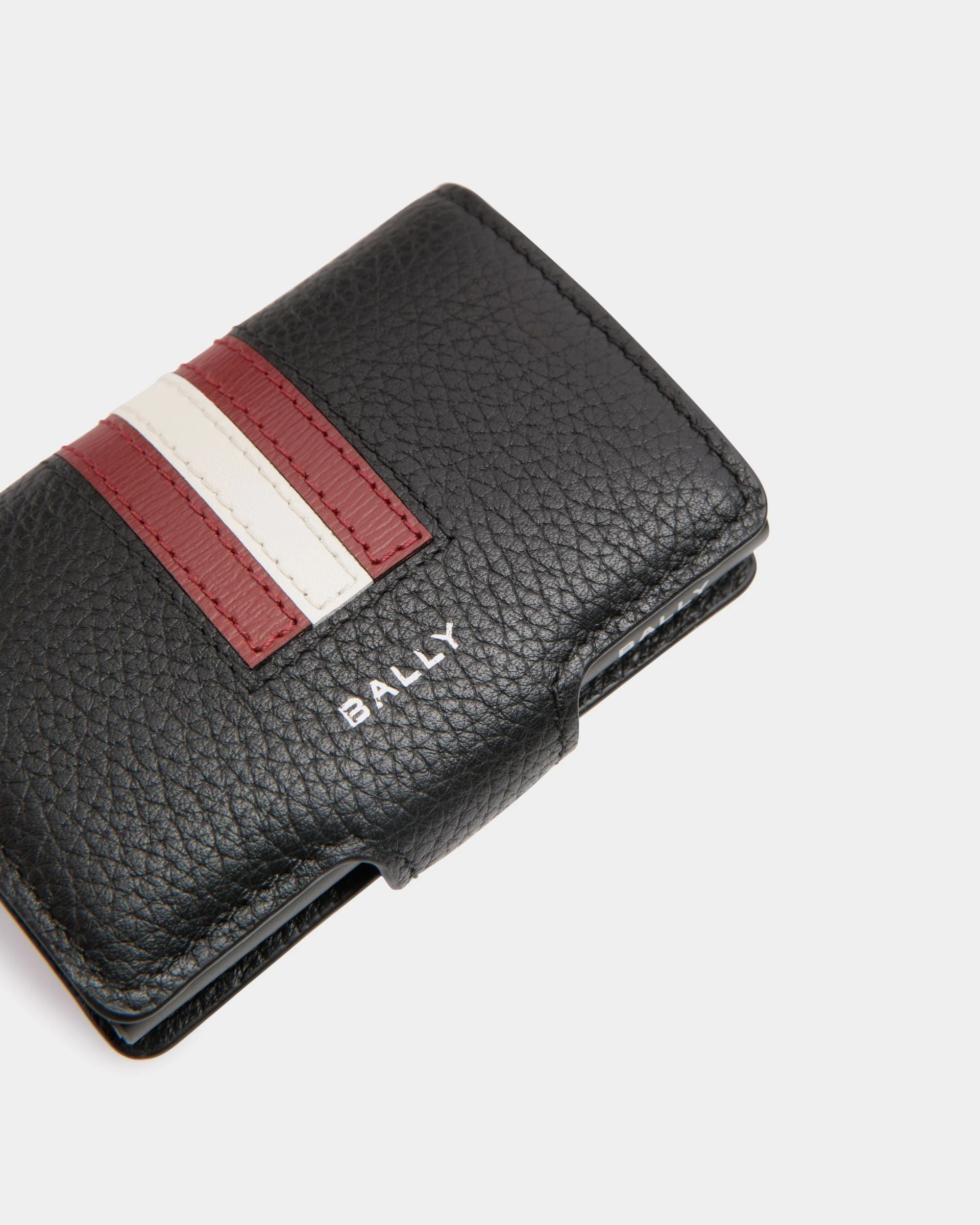 Ribbon Smart Wallet in Black Leather - Image 4
