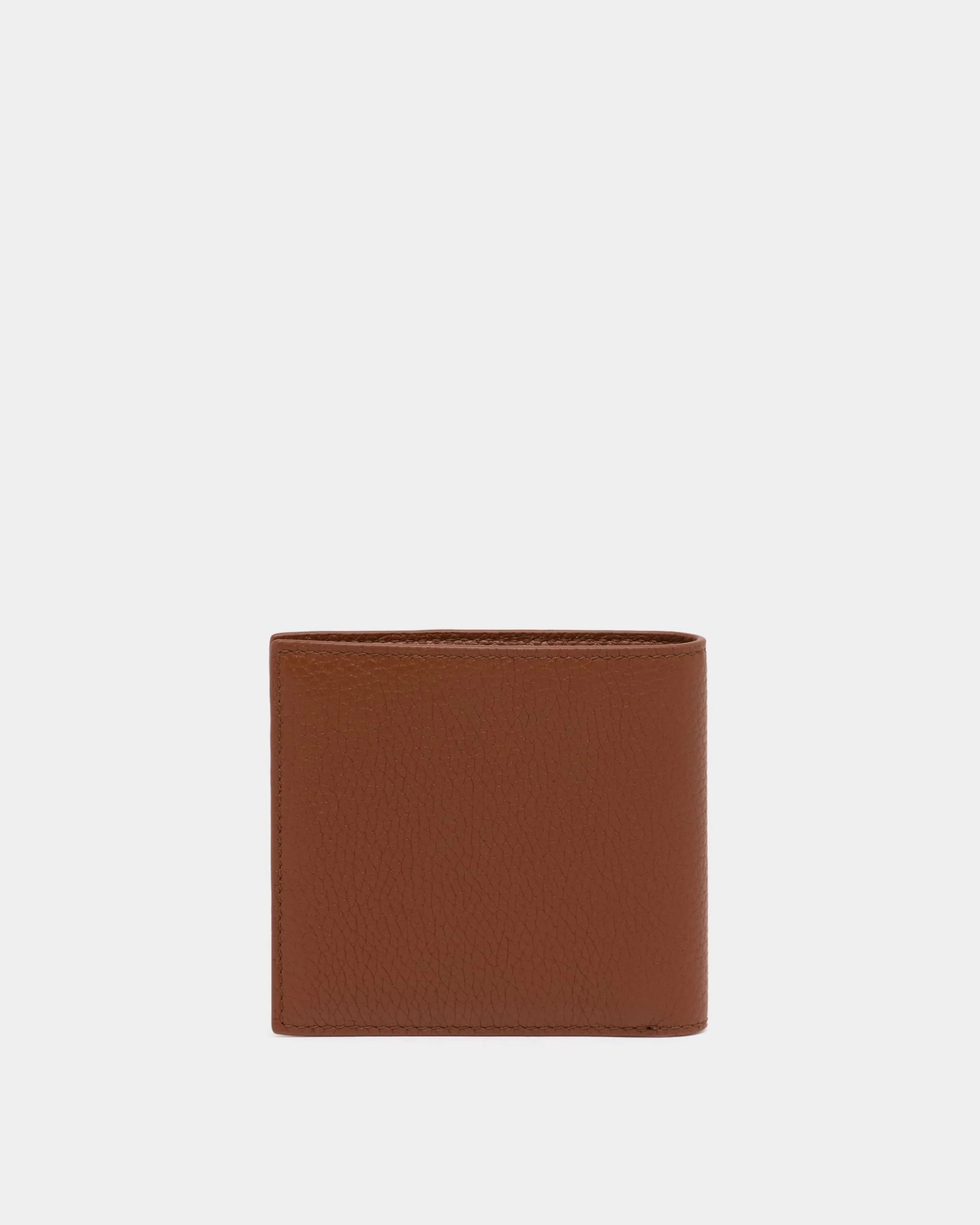 Ribbon Wallet in Amber Brown Grained Leather - Image 2