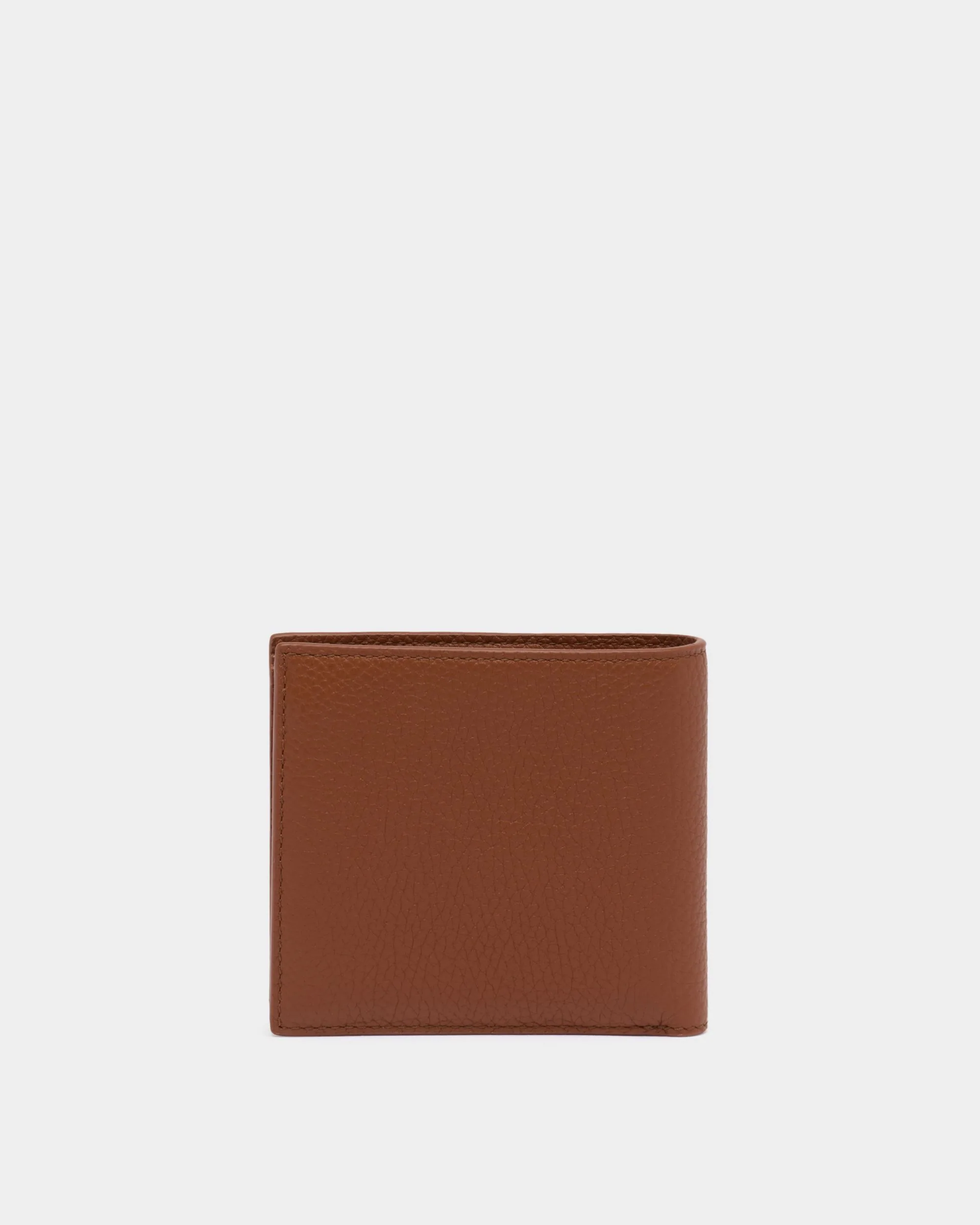 Ribbon Wallet in Amber Brown Grained Leather - Image 2