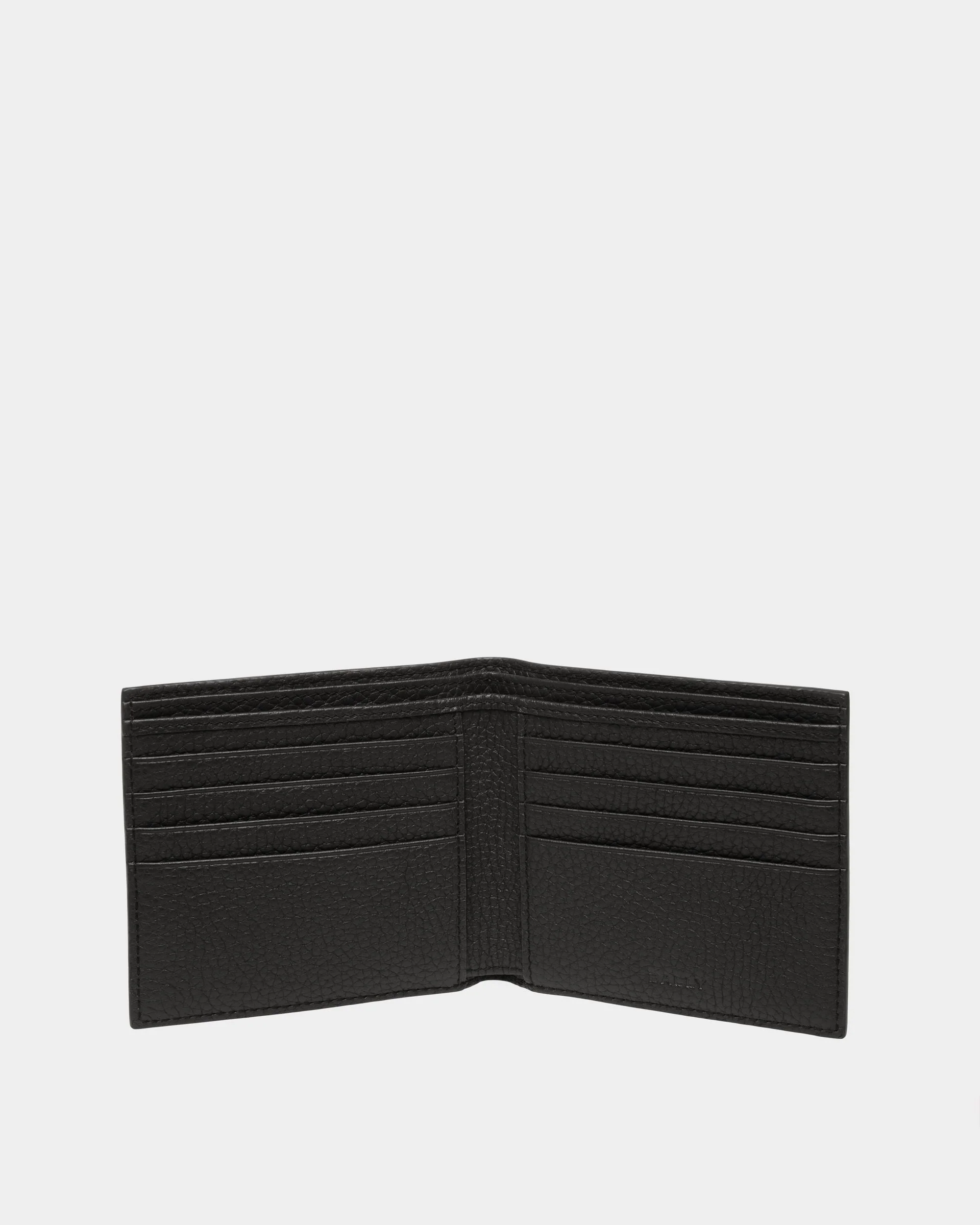 Ribbon Wallet in Black Grained Leather - Image 3