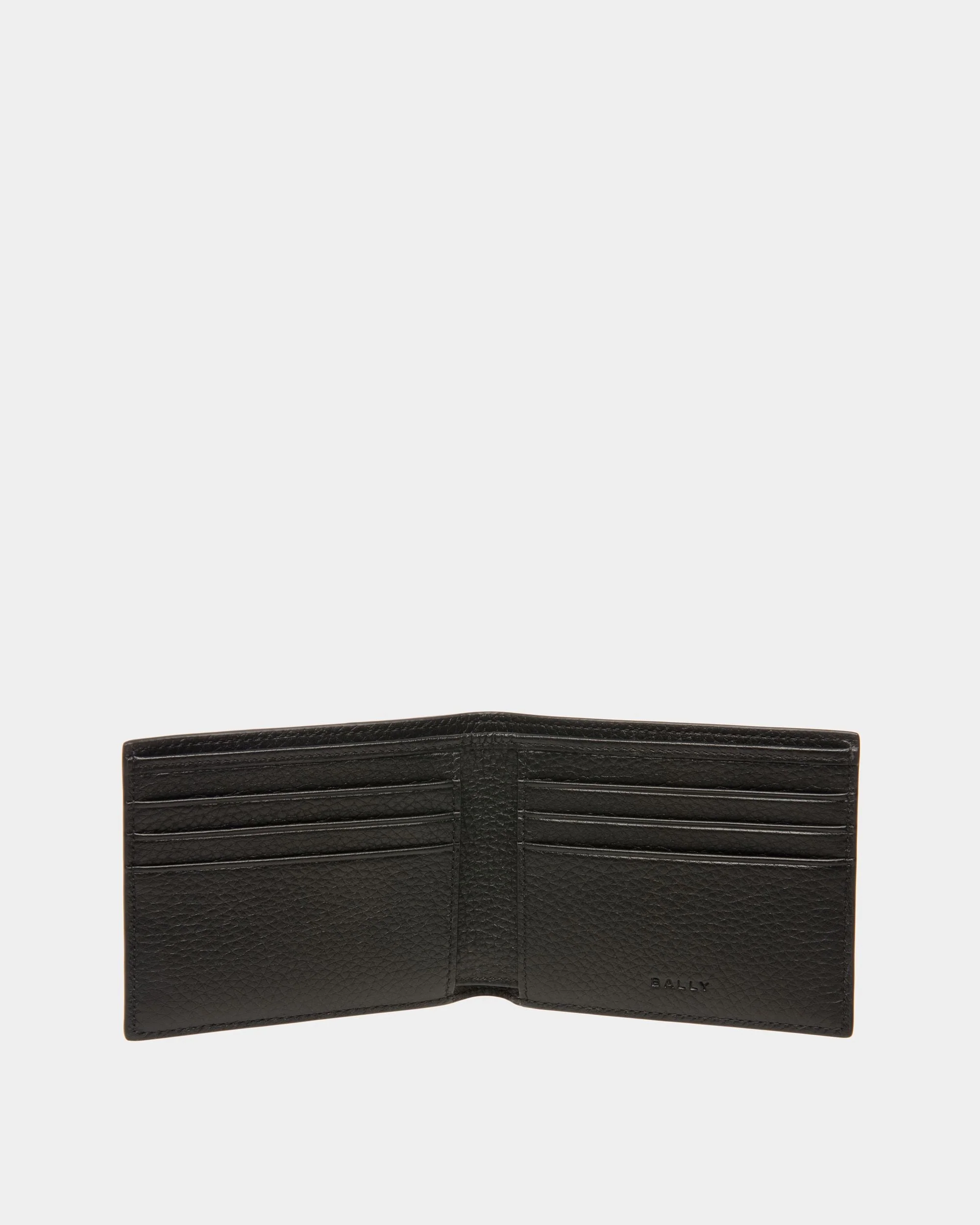 Ribbon Wallet in Black Grained Leather - Image 3