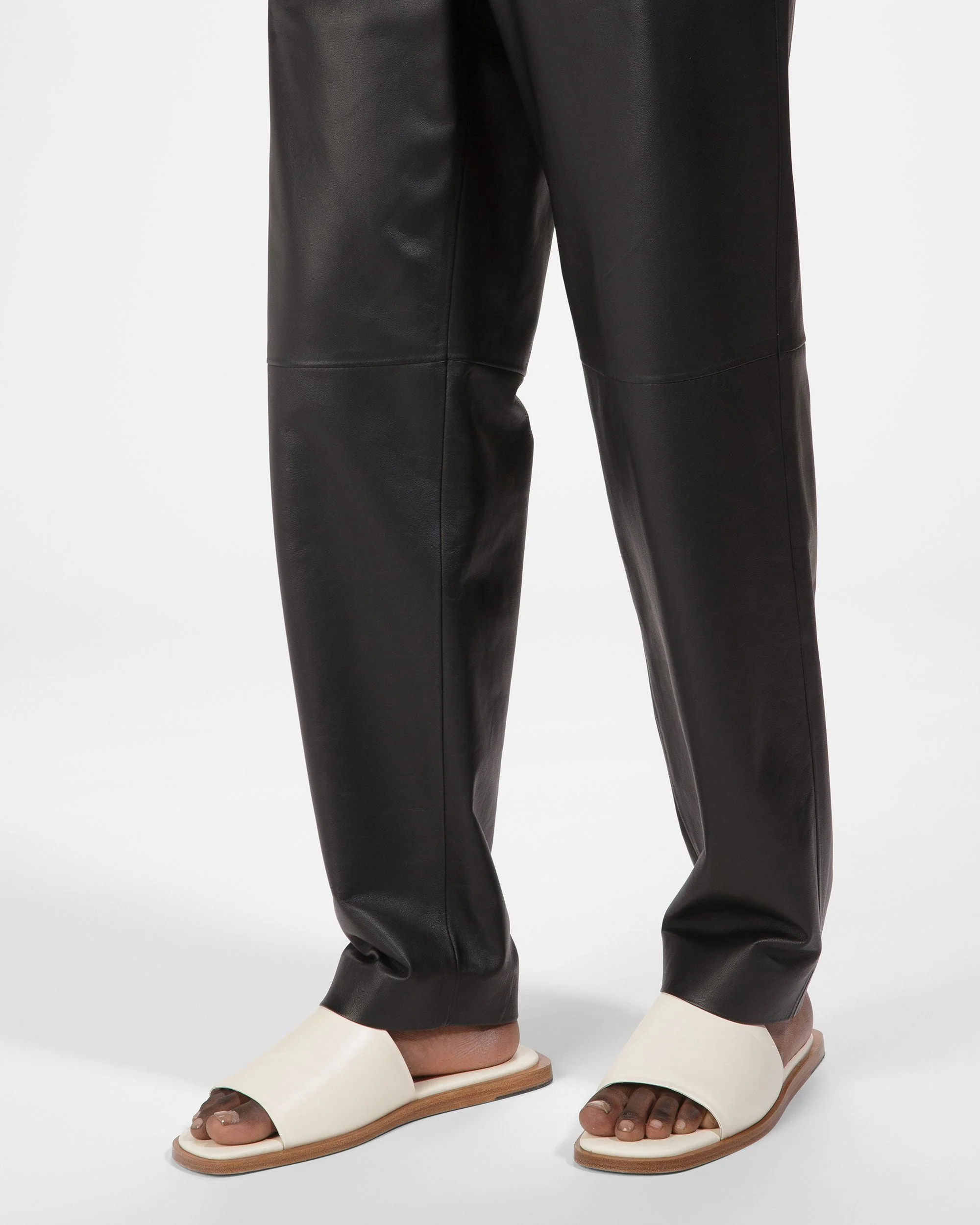 Sabian Leather Sandals In Bone - Image 7