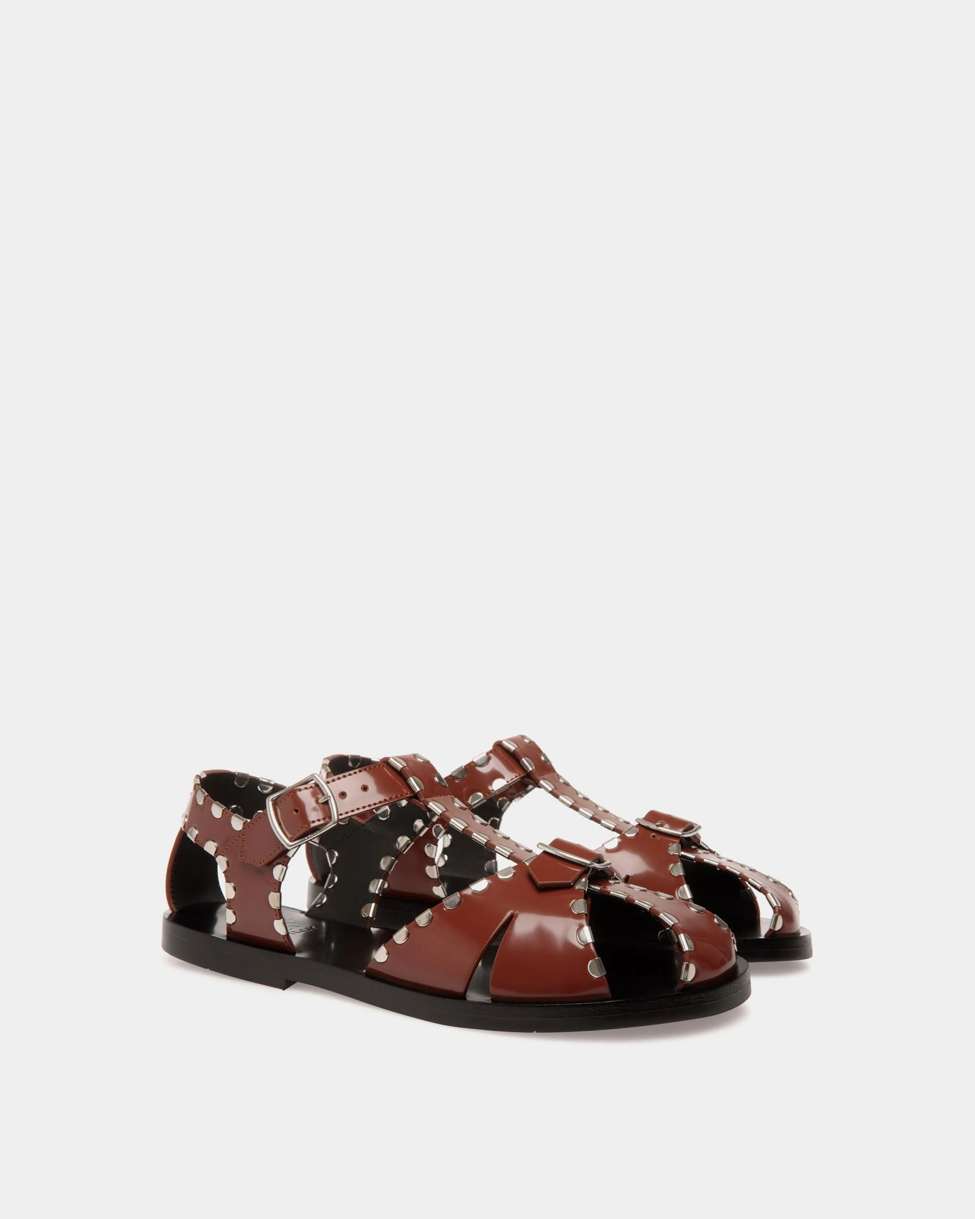 Salis Sandal in Brown Leather - Image 2