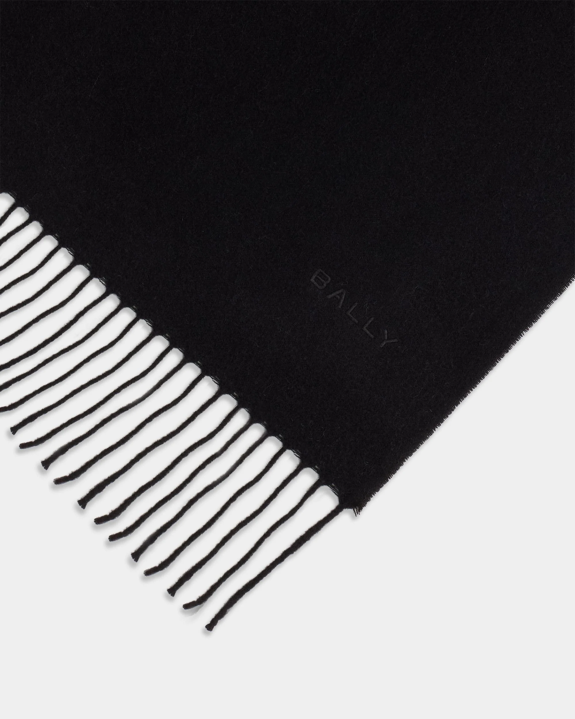 Scarf in Black Wool - Image 3