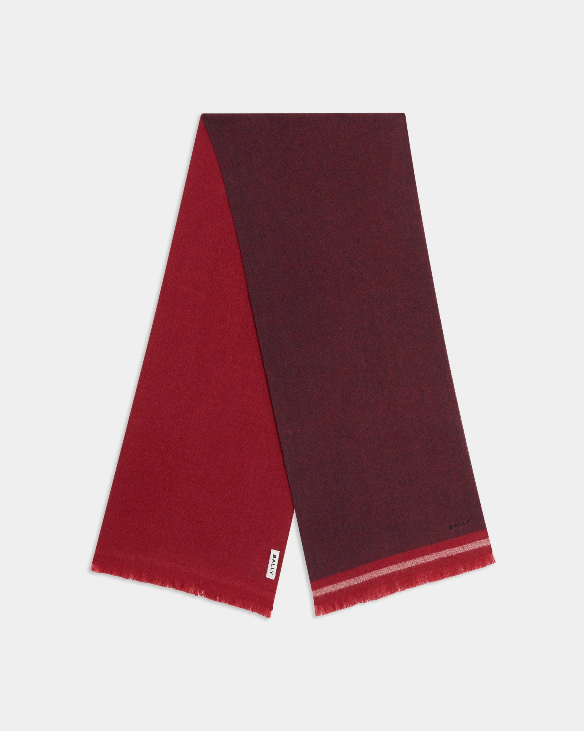 Scarf in Bordeaux Wool