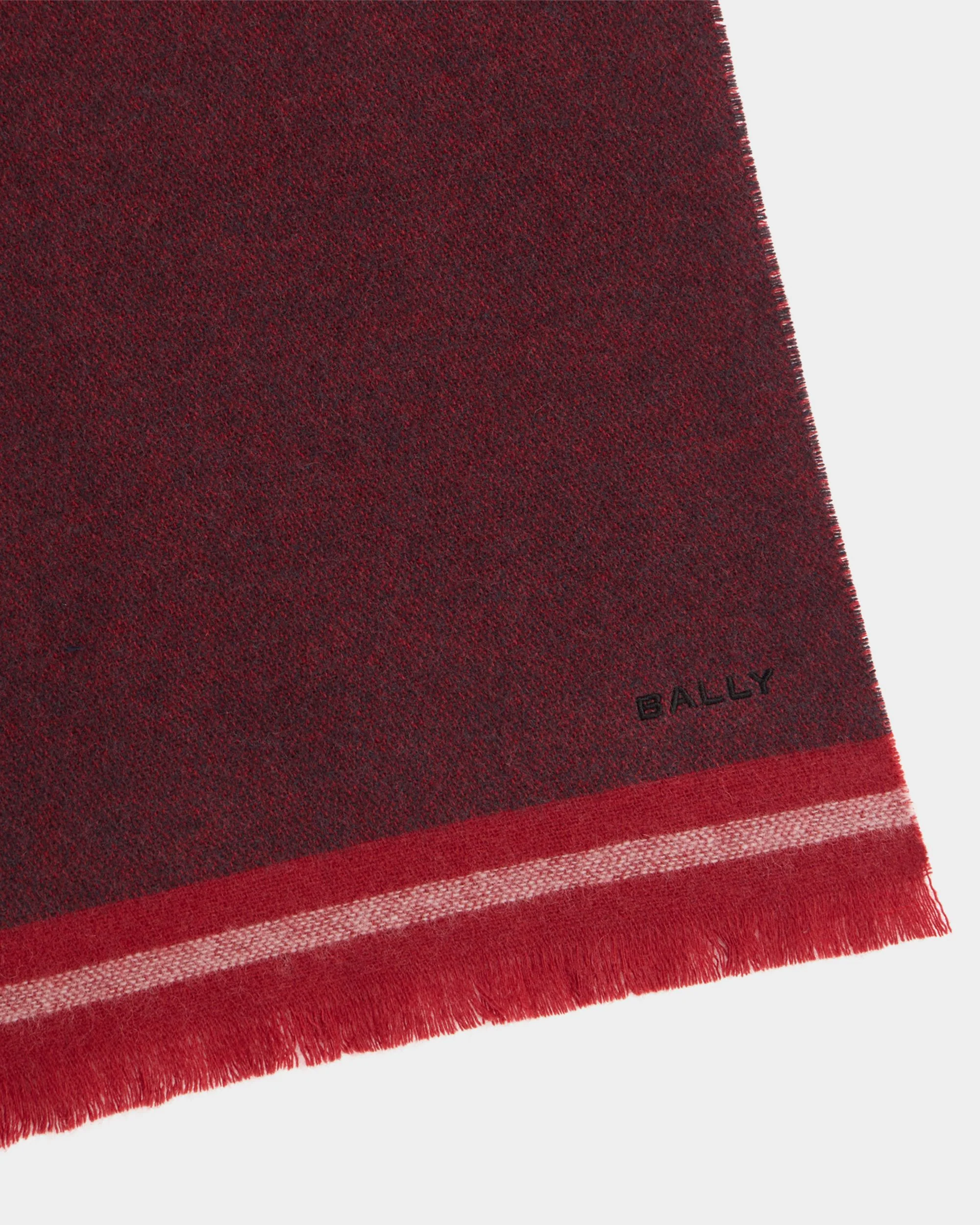 Scarf in Bordeaux Wool - Image 3