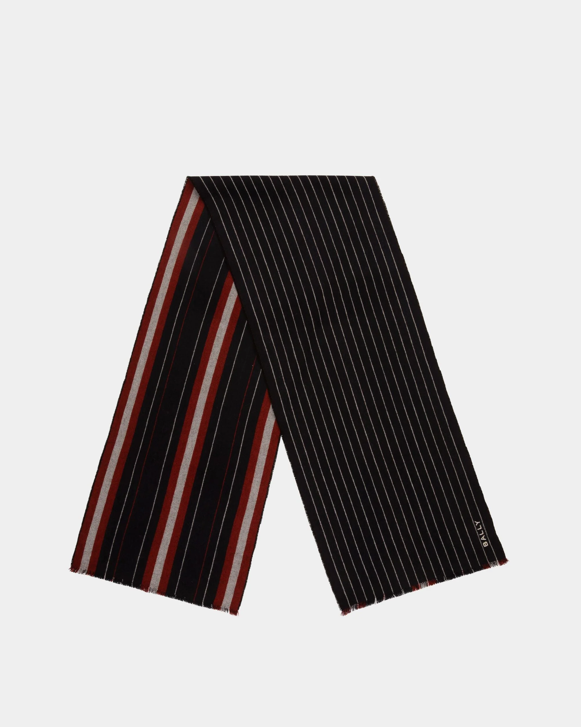 Scarf in Navy Blue Wool