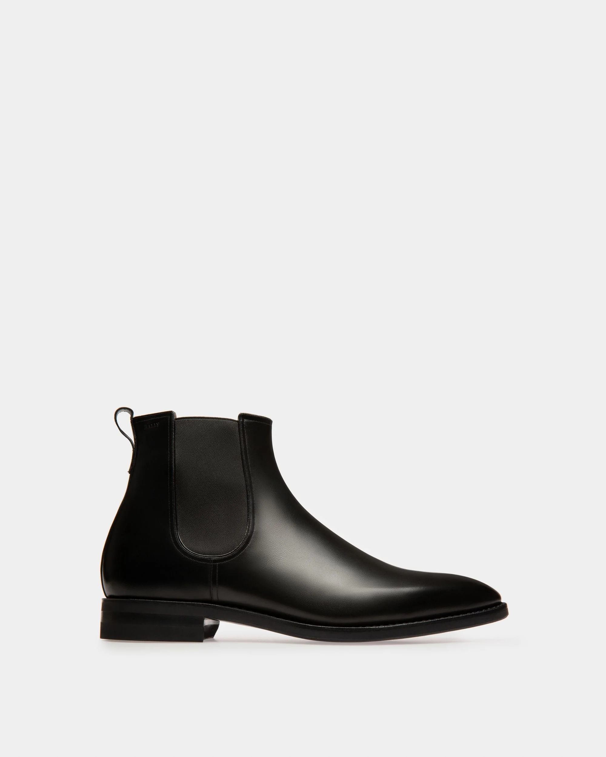 Scavone Men's Leather Boot In Black