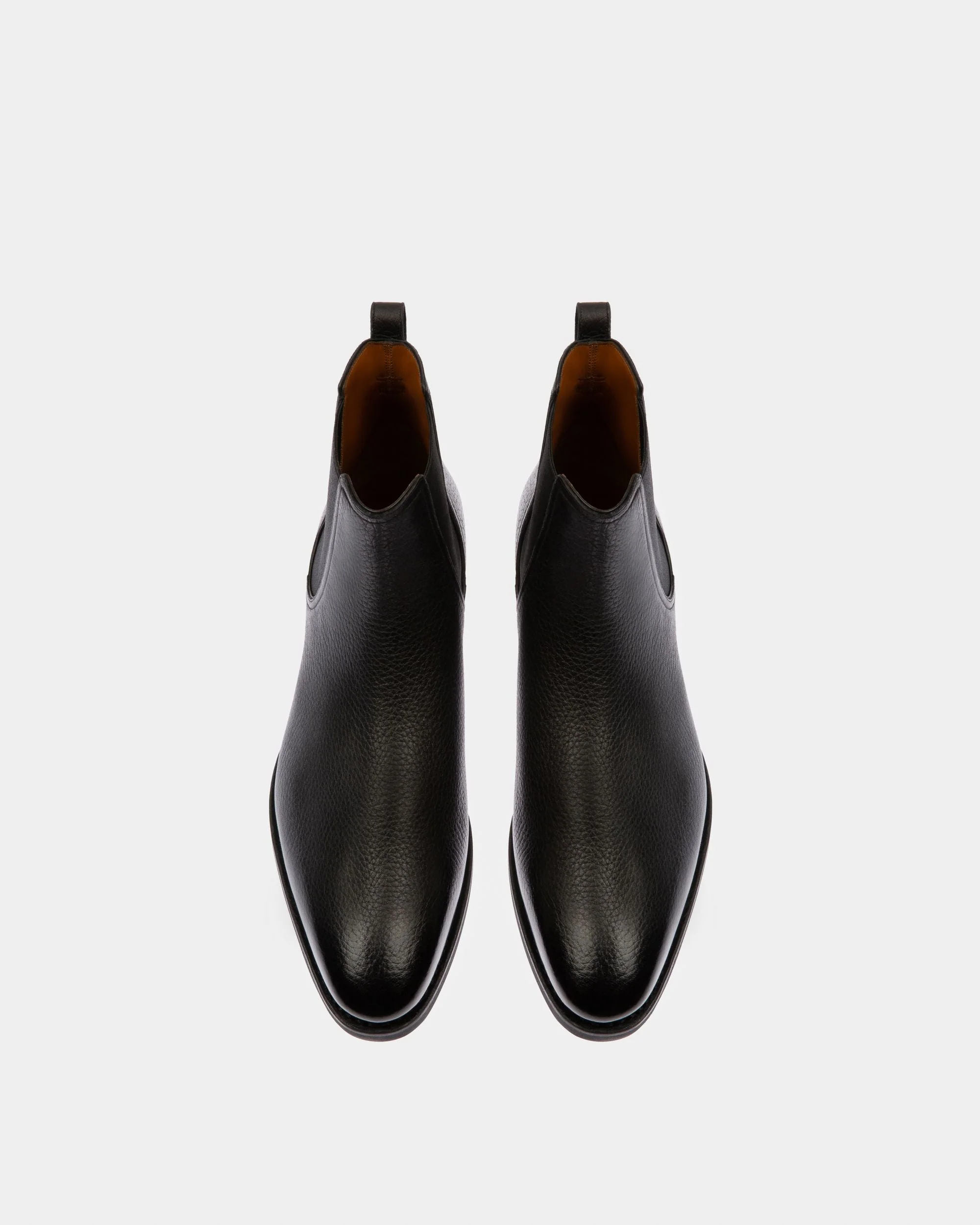 Scavone Men's Leather Boot In Black - Image 2