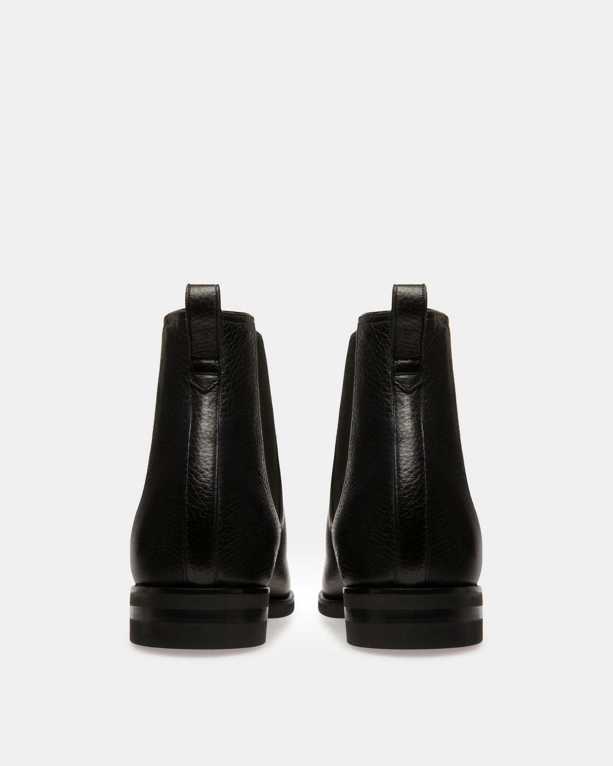 Scavone Men's Leather Boot In Black - Image 3