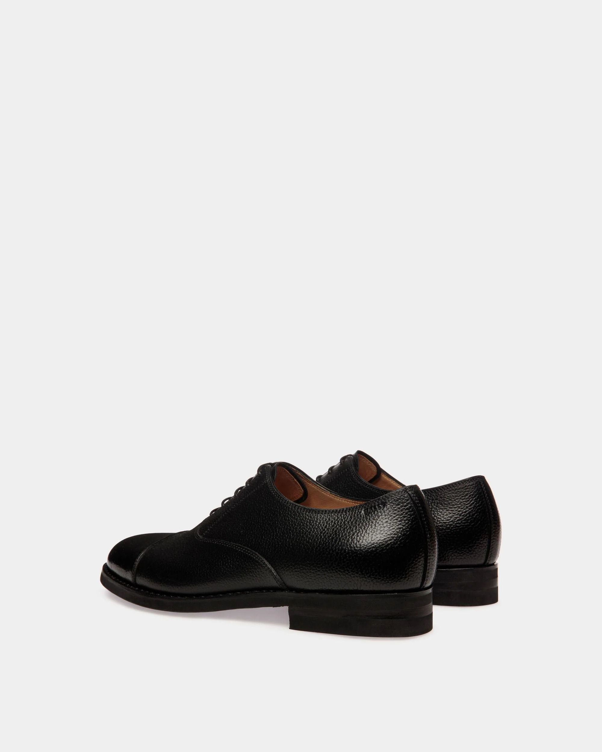 Schoenen Oxford In Black Grained Leather - Image 3