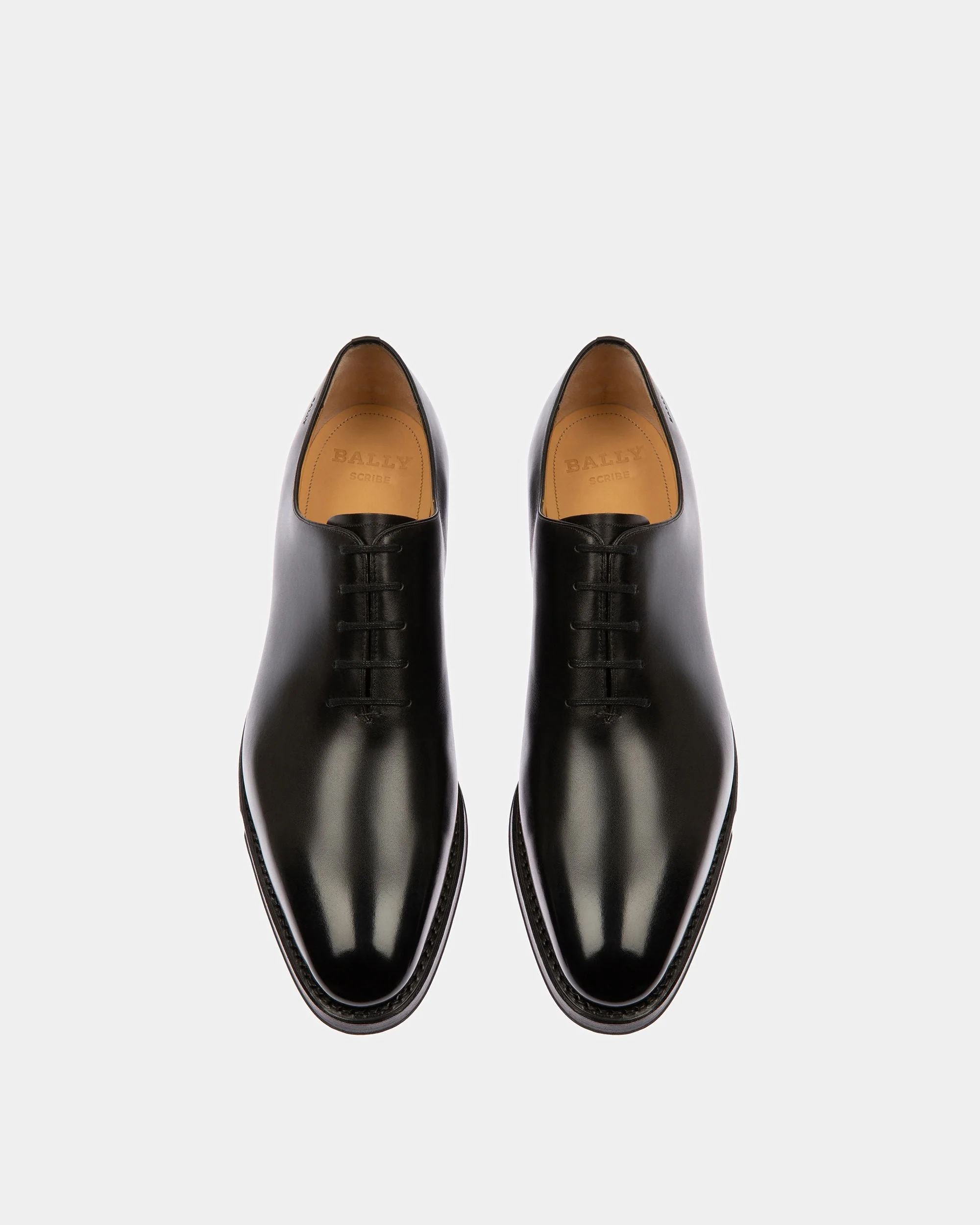 Scolder Leather Oxfords In Black - Image 3
