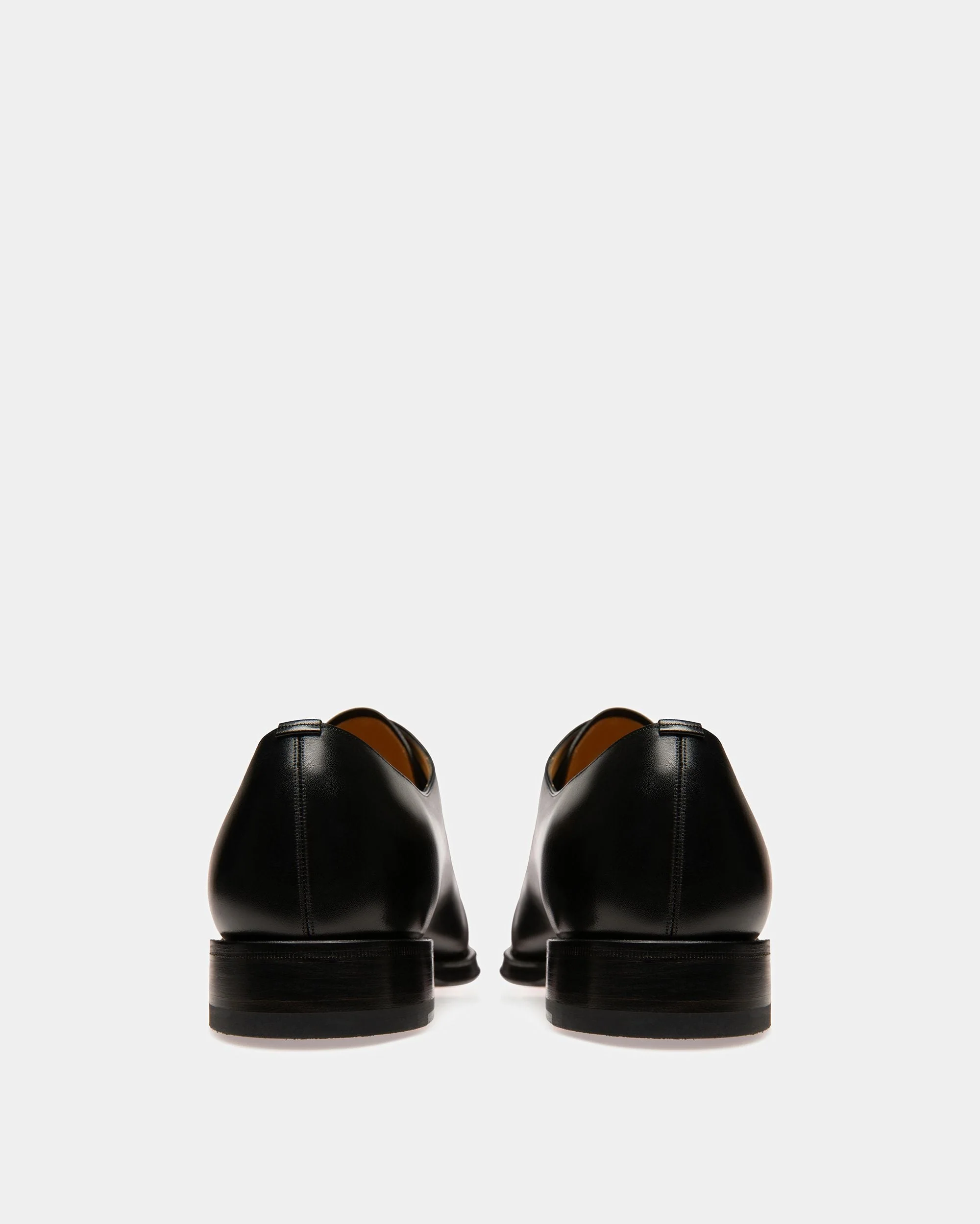 Scolder Leather Oxfords In Black - Image 4