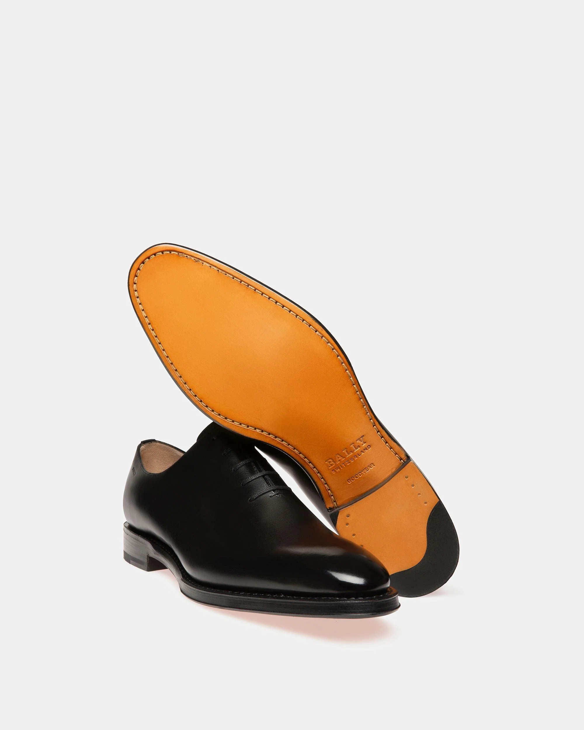 Scolder Leather Oxfords In Black - Image 5