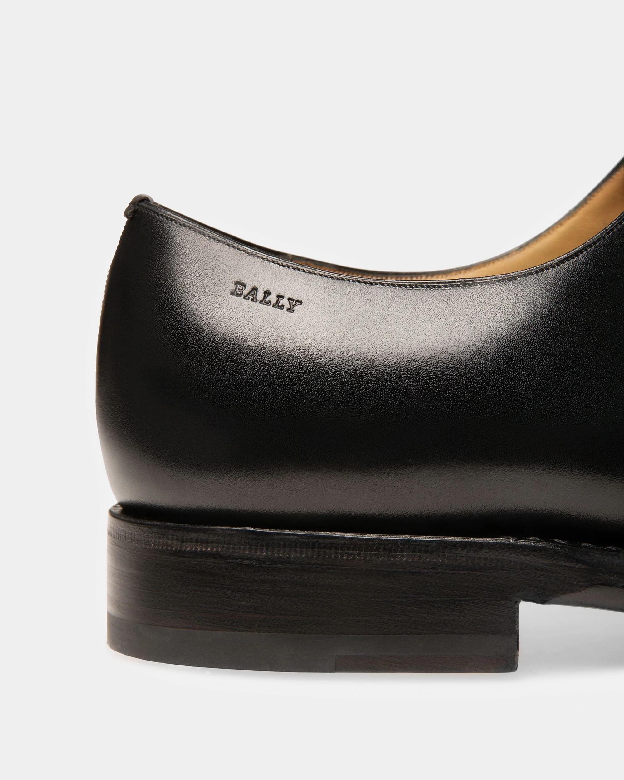 Scolder Leather Oxfords In Black - Image 6