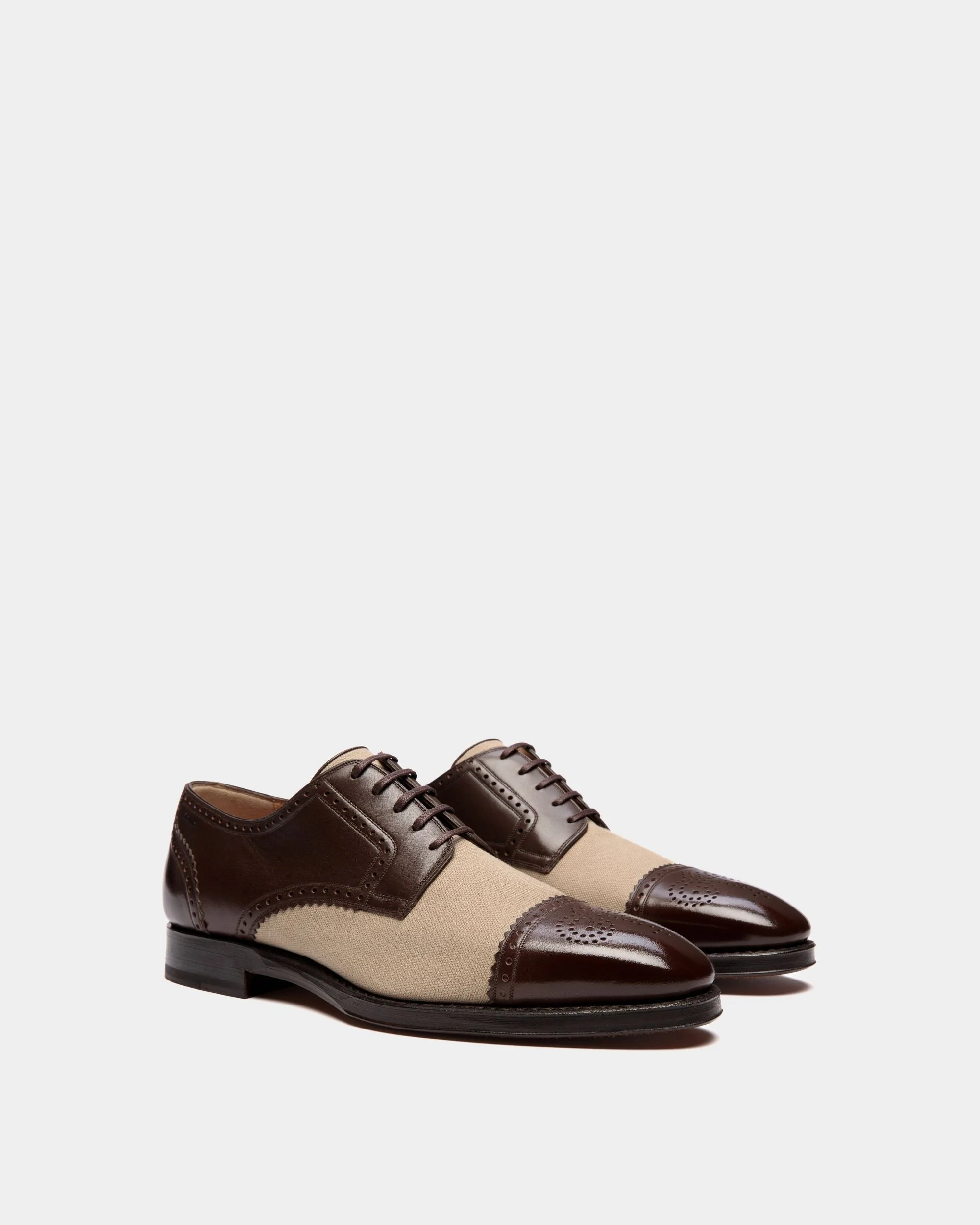 Scribe Derby in Leather and Fabric - Image 2