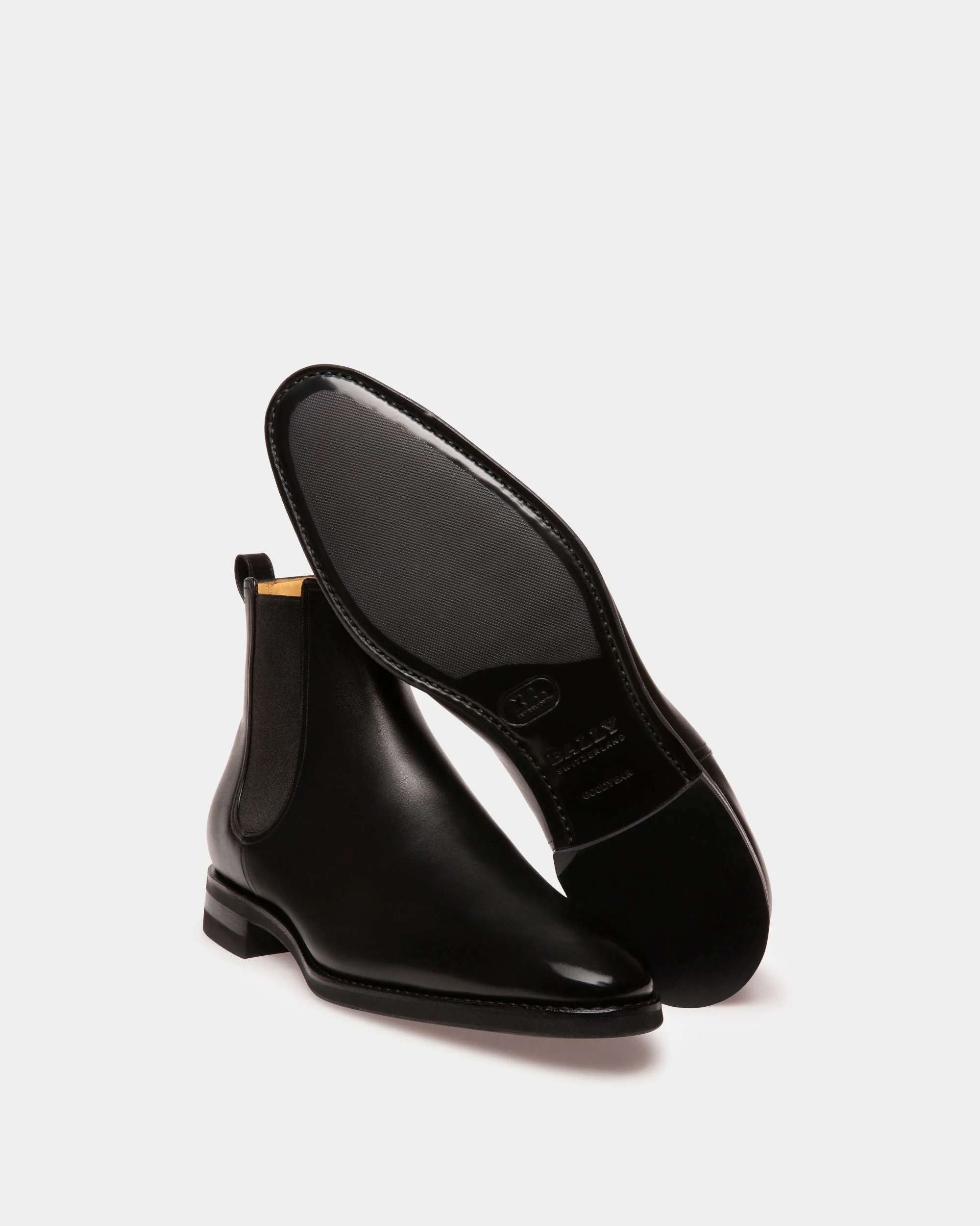 Scribe Novo Booties In Black Leather - Image 5
