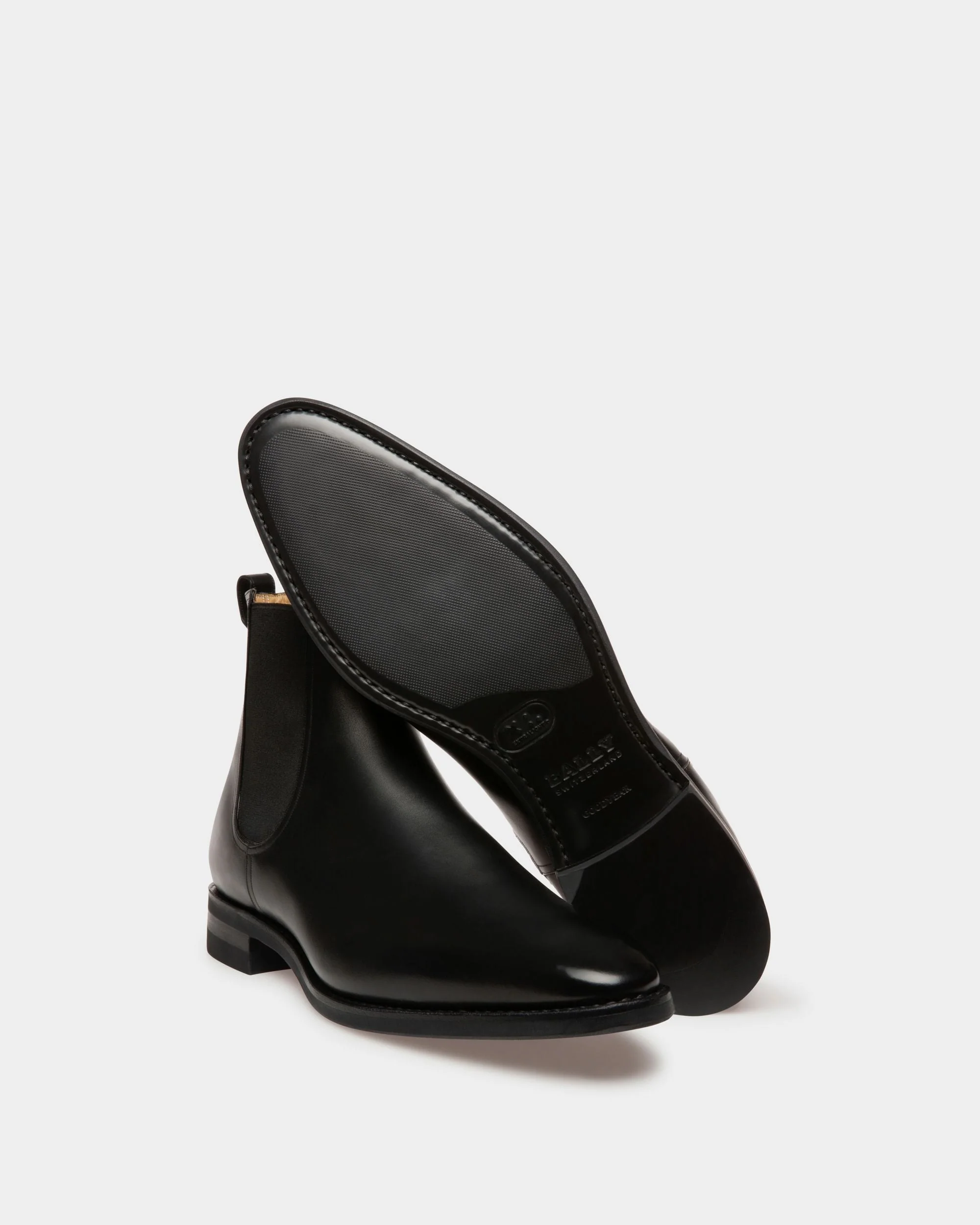 Scribe Novo Booties In Black Leather - Image 3