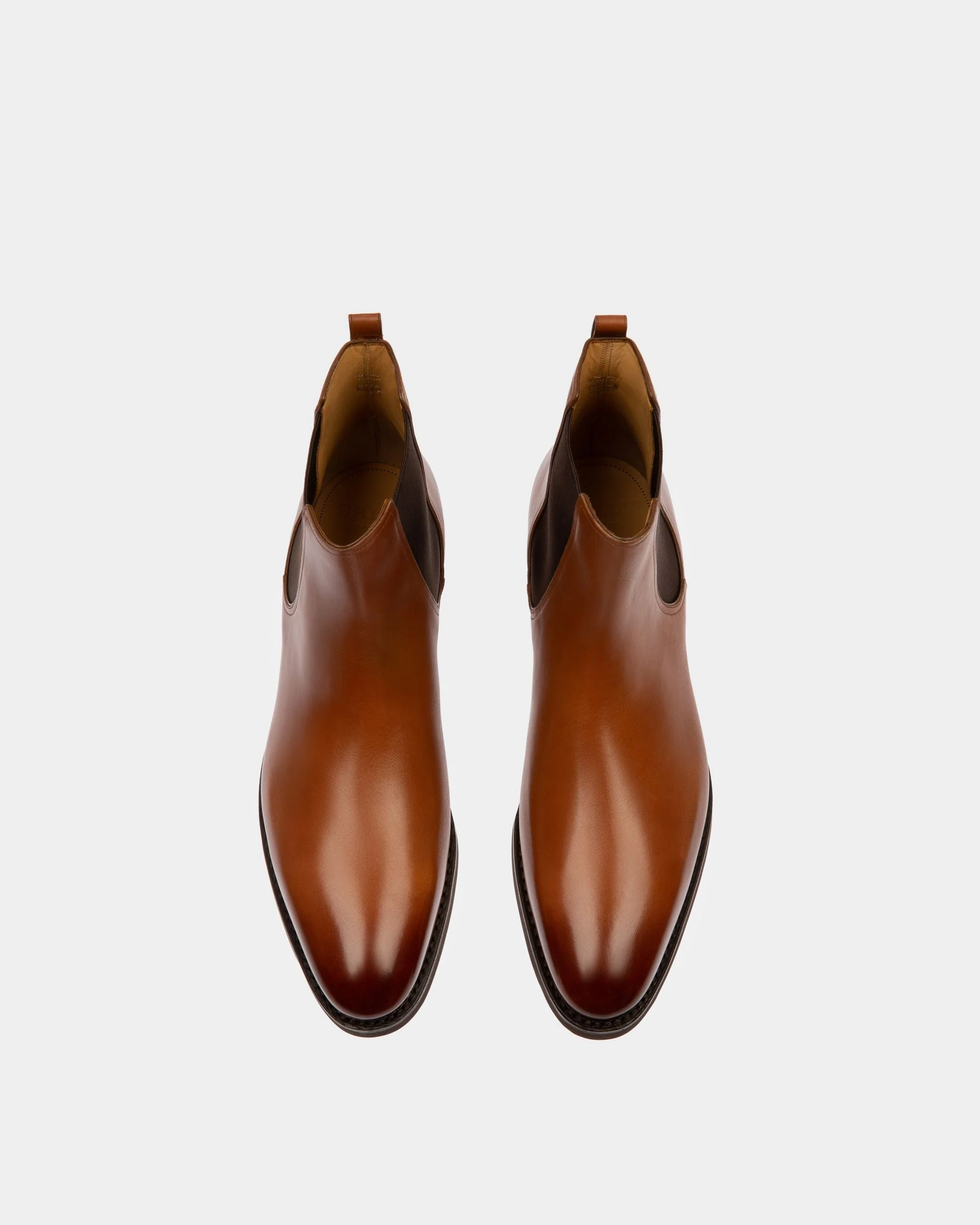 Scribe Novo Booties In Brown Leather - Image 3