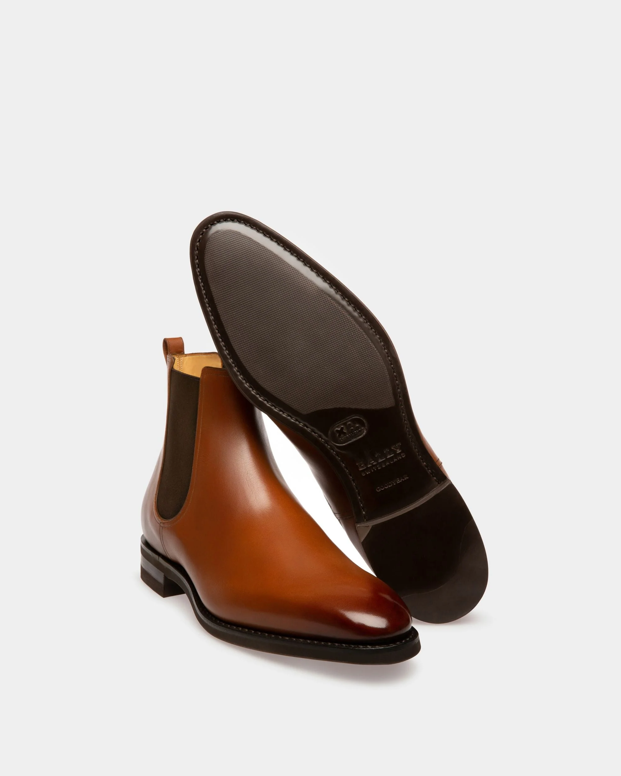 Scribe Novo Booties In Brown Leather - Image 5