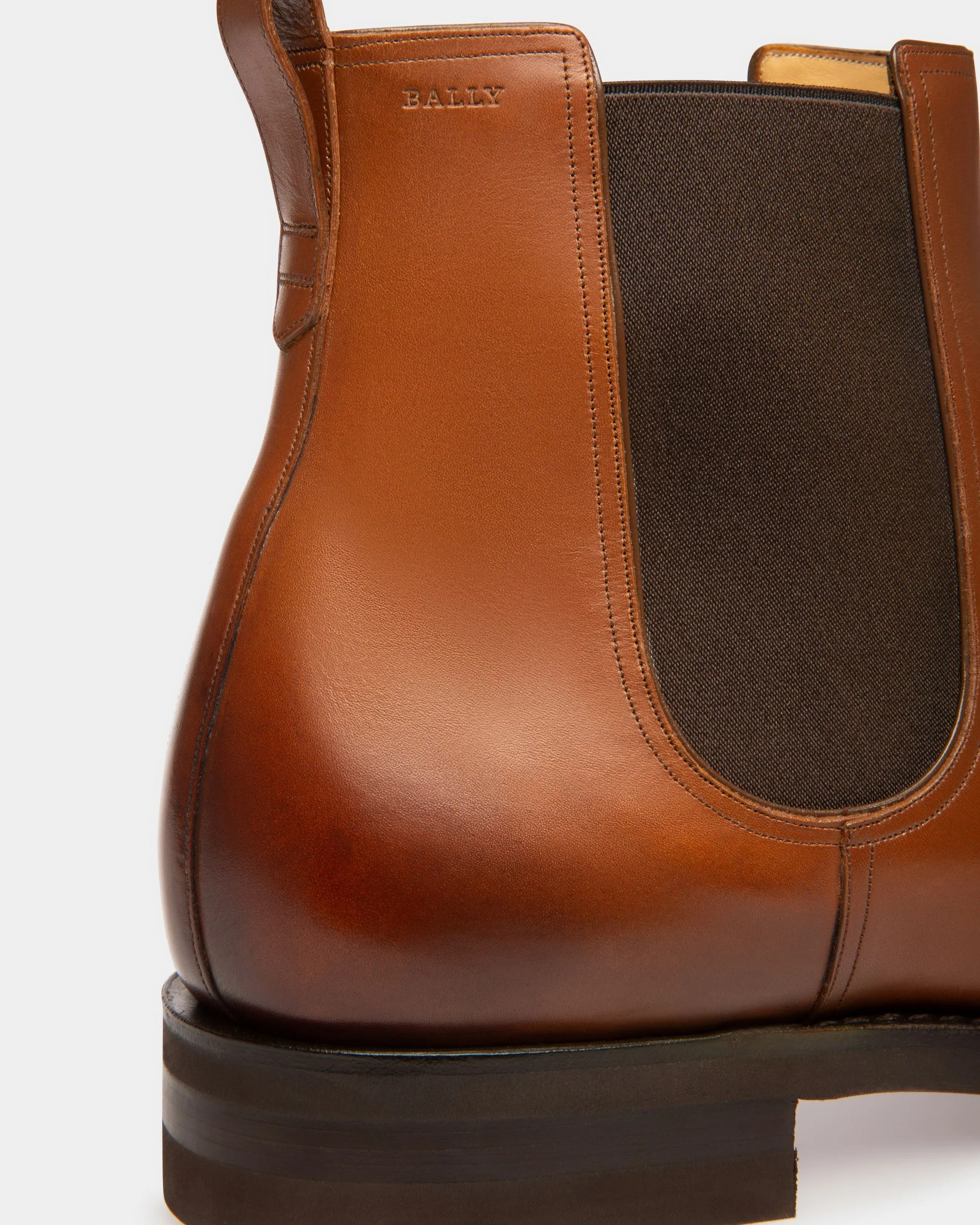 Scribe Novo Booties In Brown Leather - Image 6