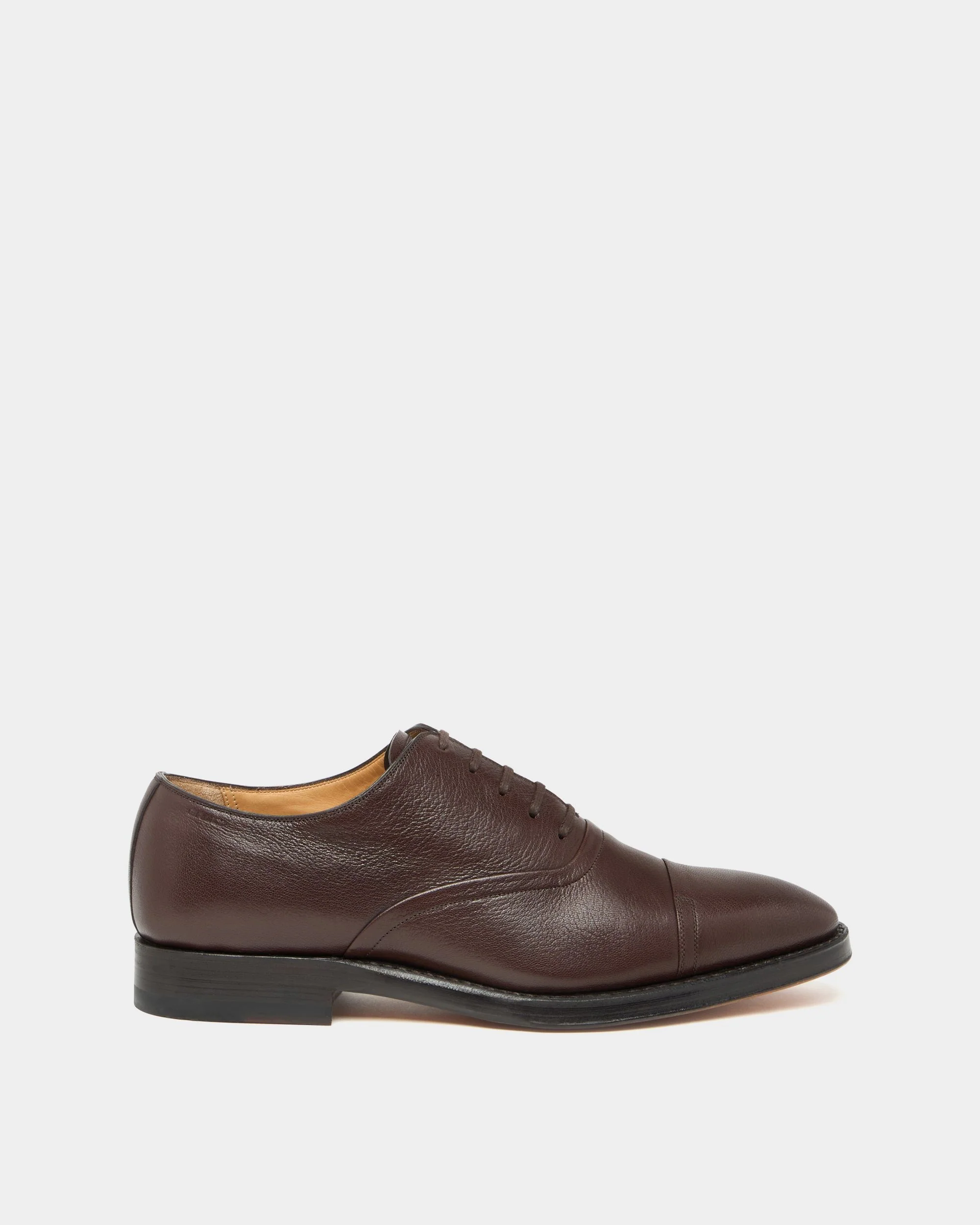 Scribe Oxford in Brown Grained Leather