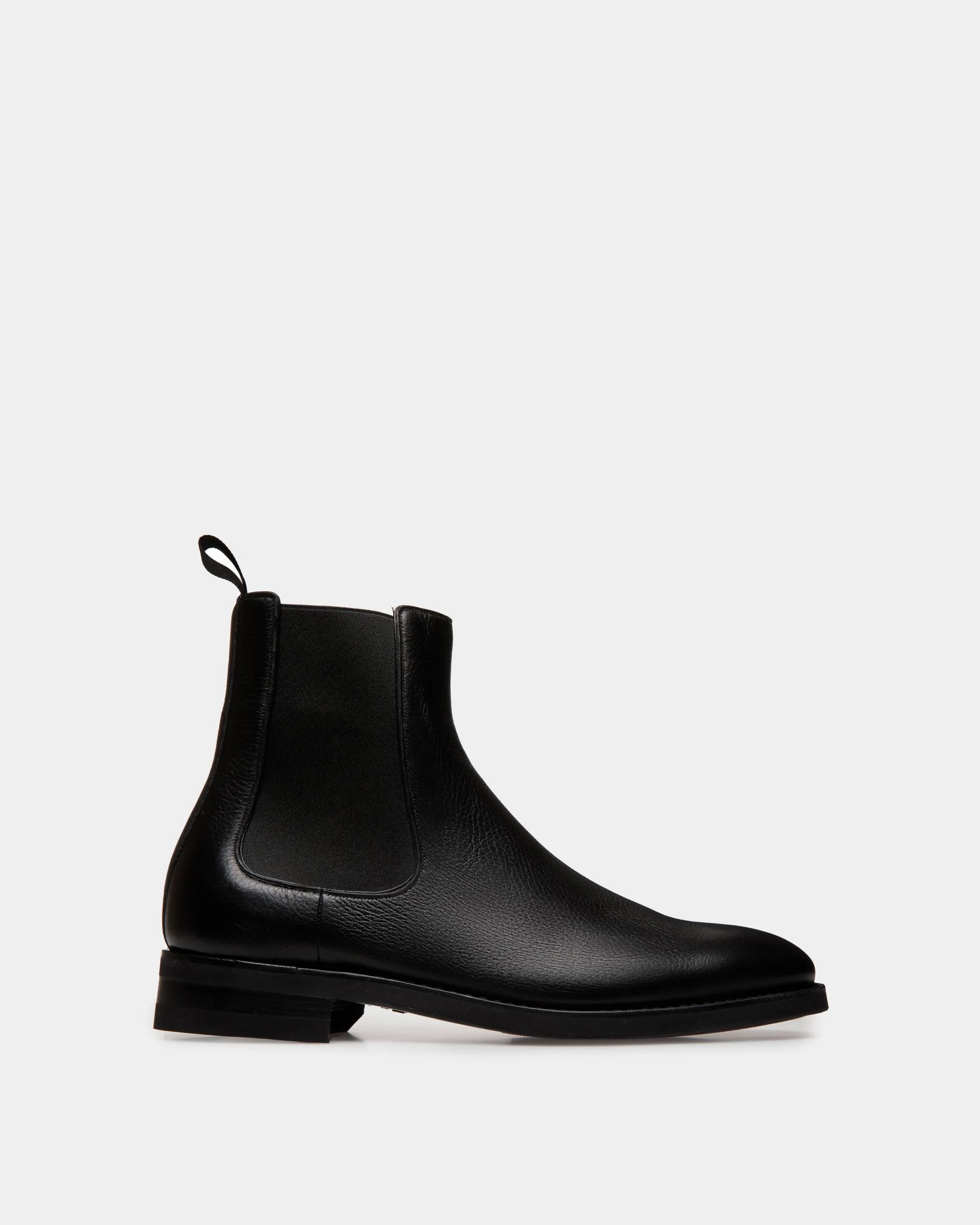 Scribe Un Bootie in Black Deer Leather