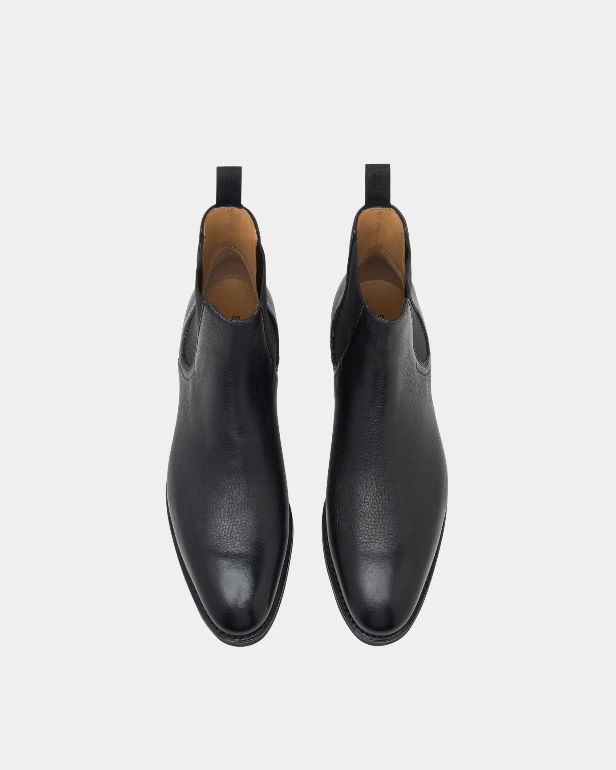 Scribe Un Bootie in Black Grained Leather - Image 5