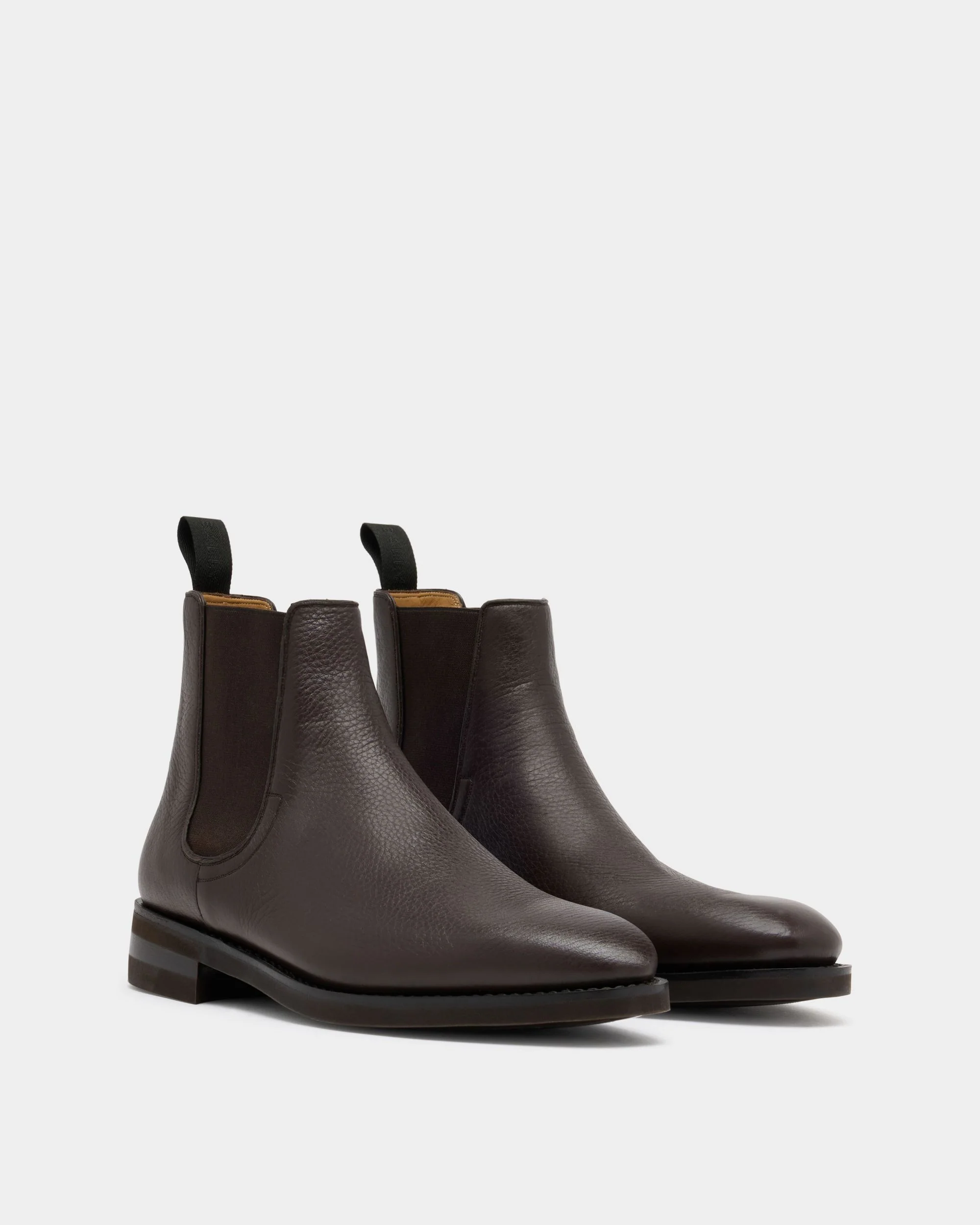 Scribe Un Bootie in Brown Grained Leather - Image 3