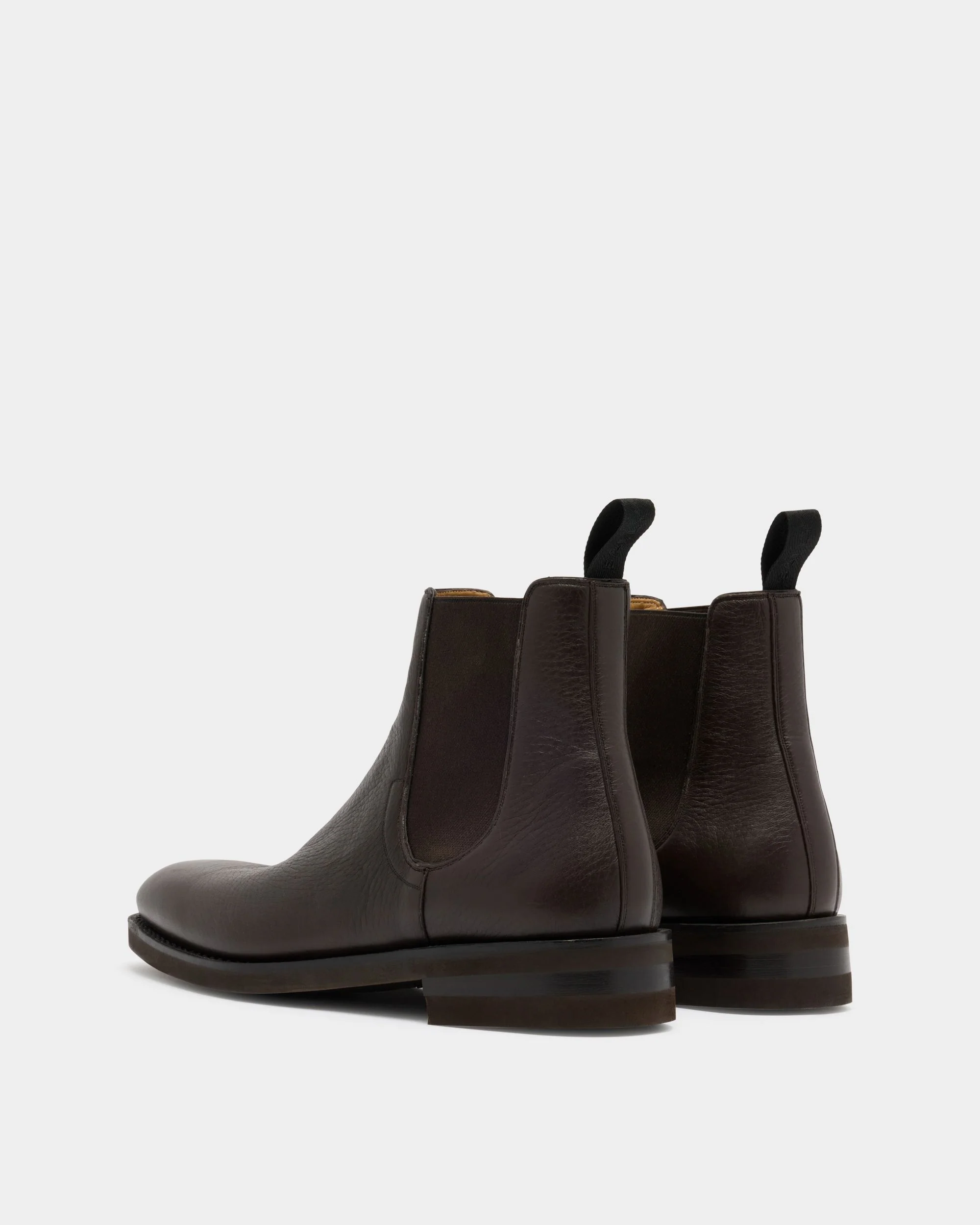 Scribe Un Bootie in Brown Grained Leather - Image 4
