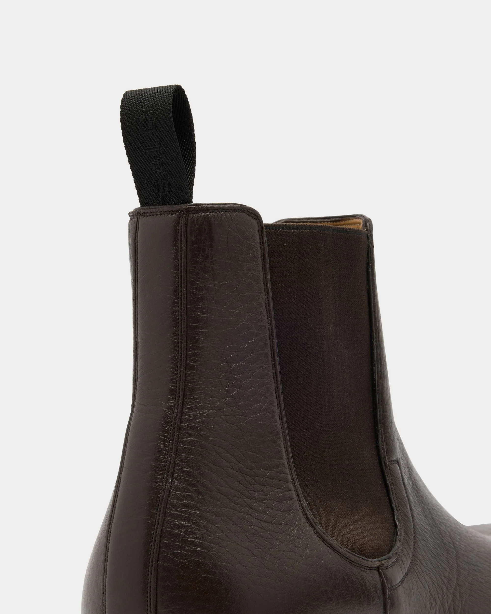 Scribe Un Bootie in Brown Grained Leather - Image 6