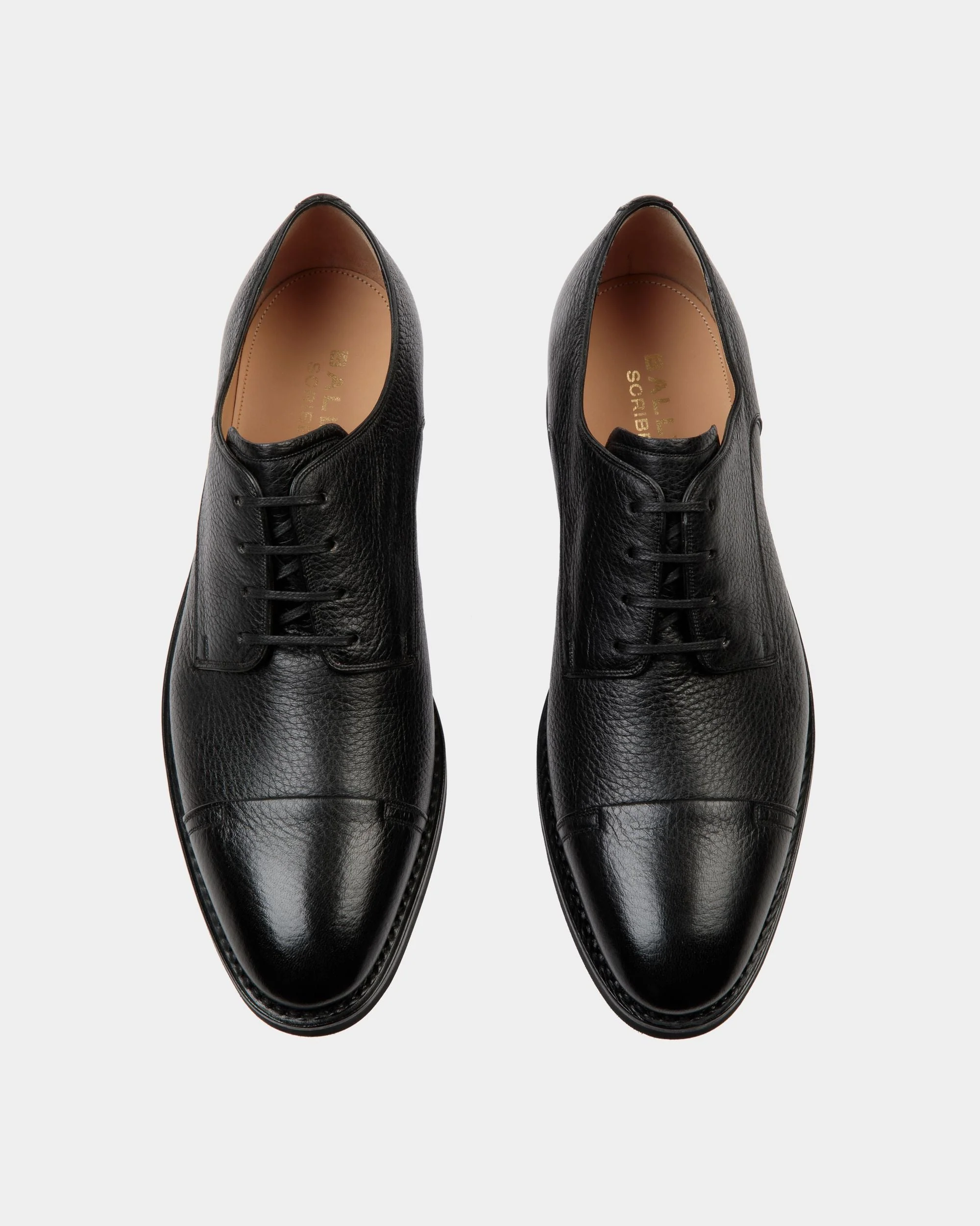 Scribe Un Derby in Black Deer Leather - Image 4