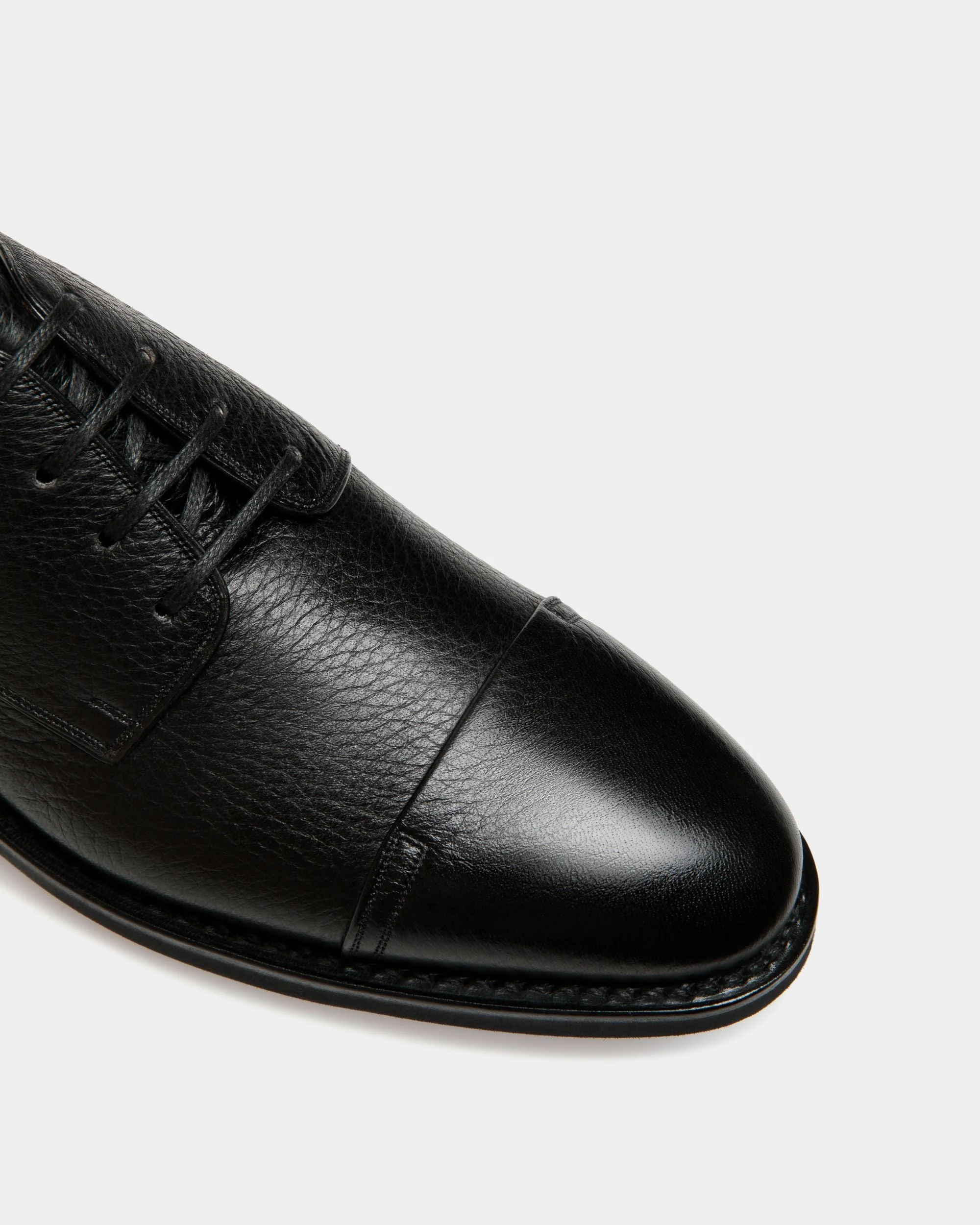 Scribe Un Derby in Black Deer Leather - Image 5