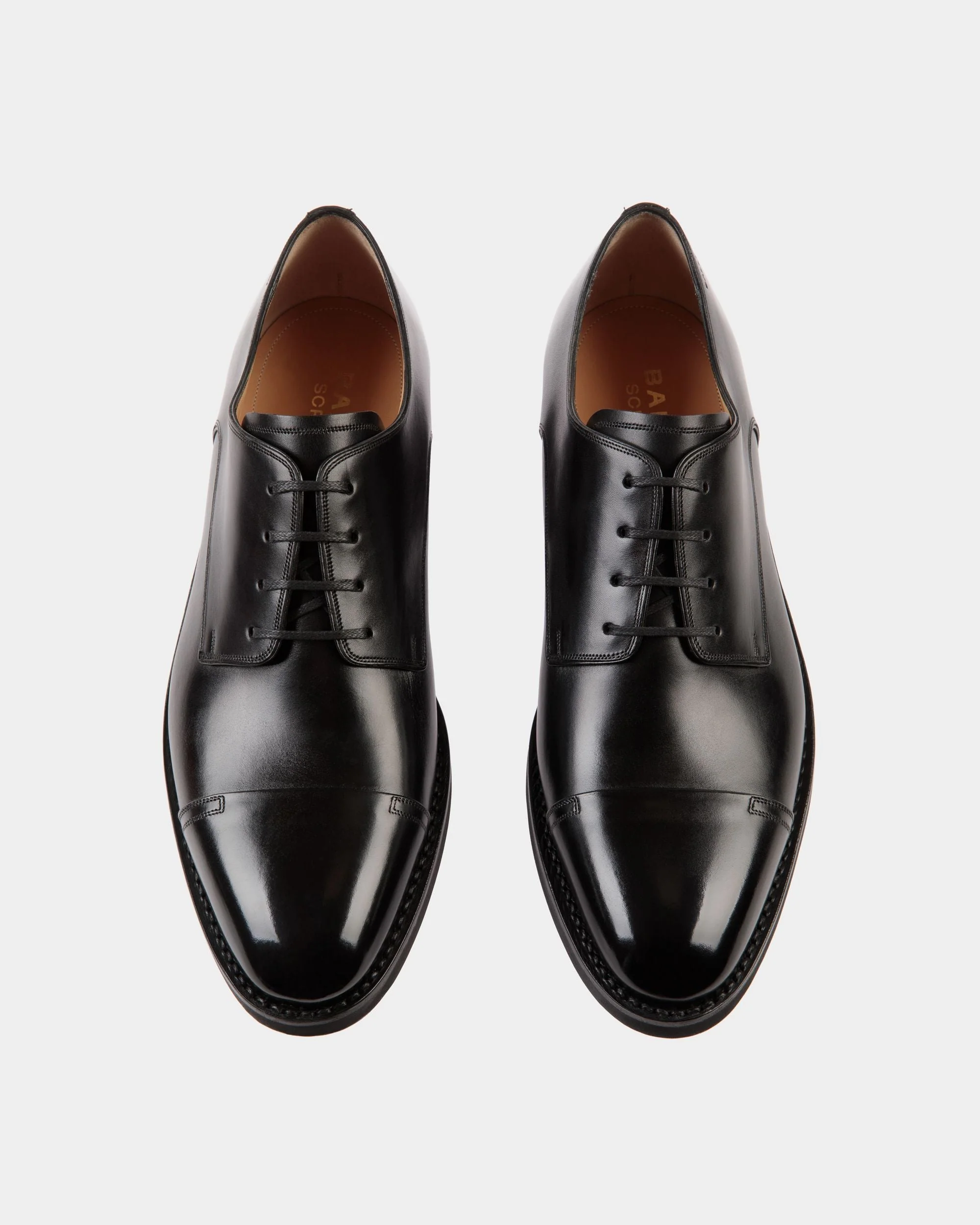 Scribe Un Derby In Black Leather - Image 4