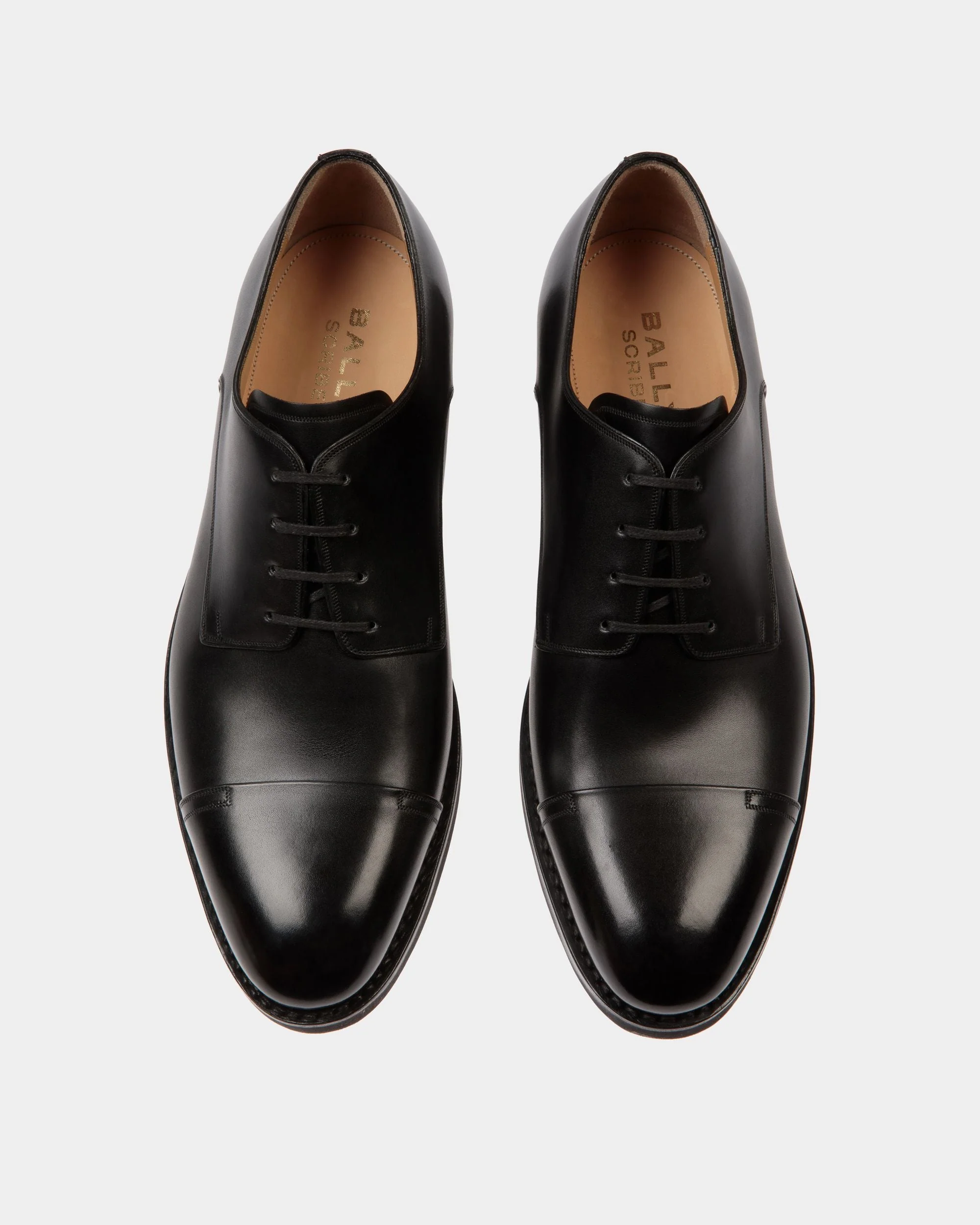 Scribe Un Derby In Black Leather - Image 5