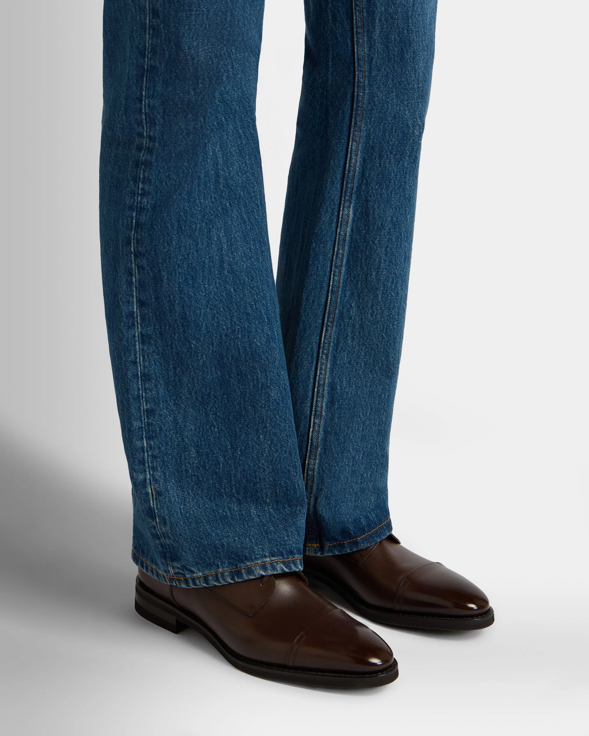 Scribe Un Derby in Brown Leather - Image 2
