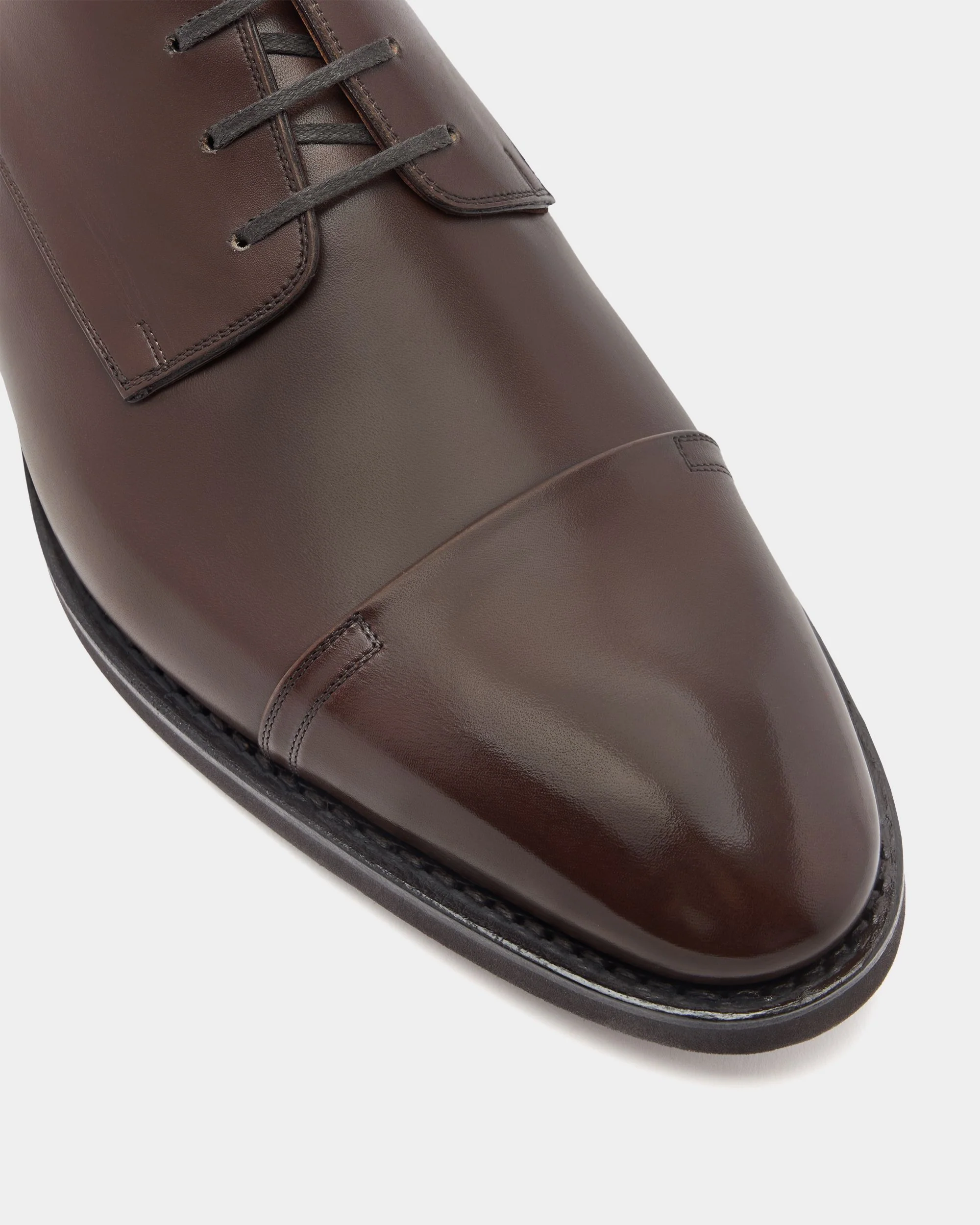 Scribe Un Derby in Brown Leather - Image 6