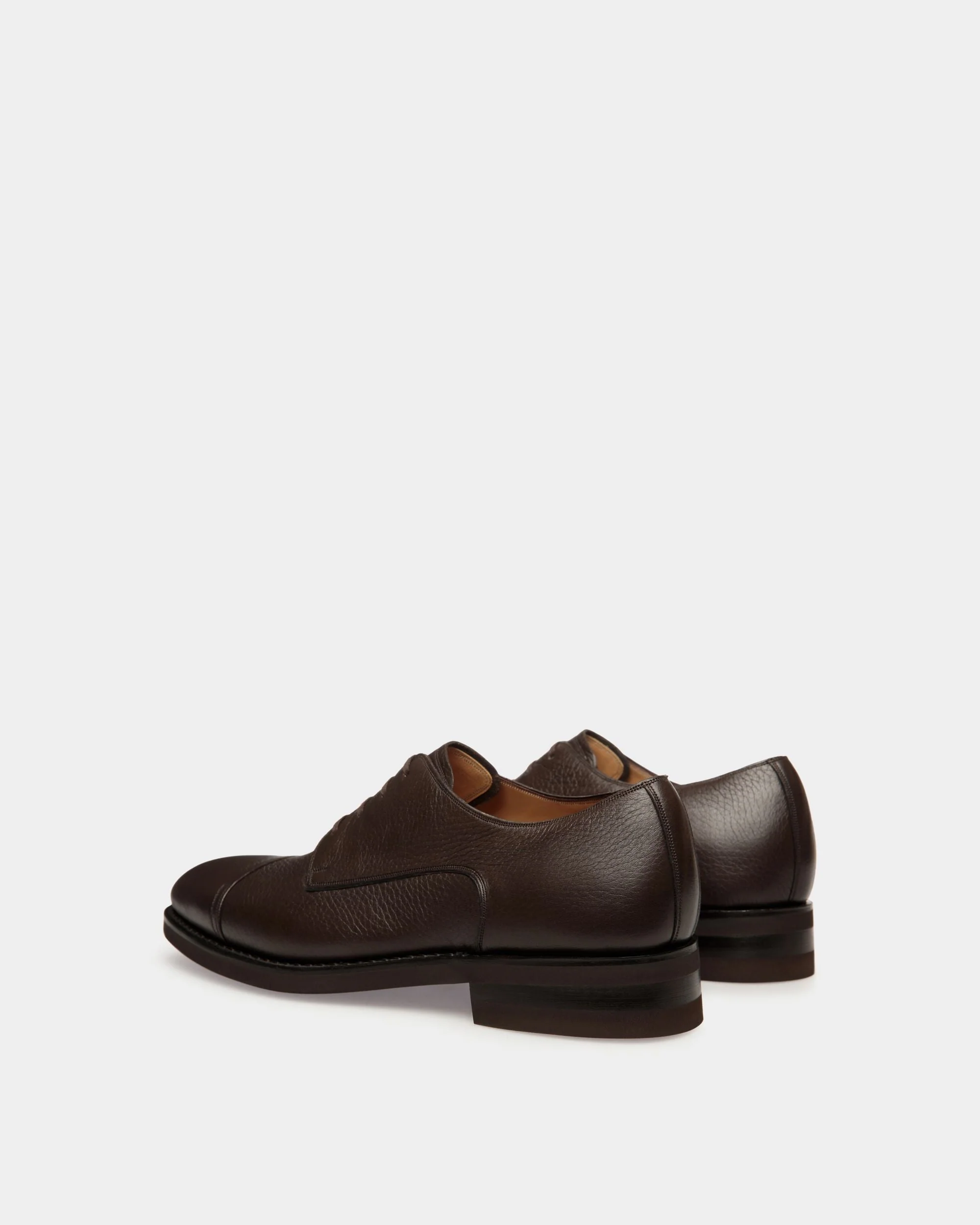 Scribe Un Derby In Ebano Deer Leather - Image 3