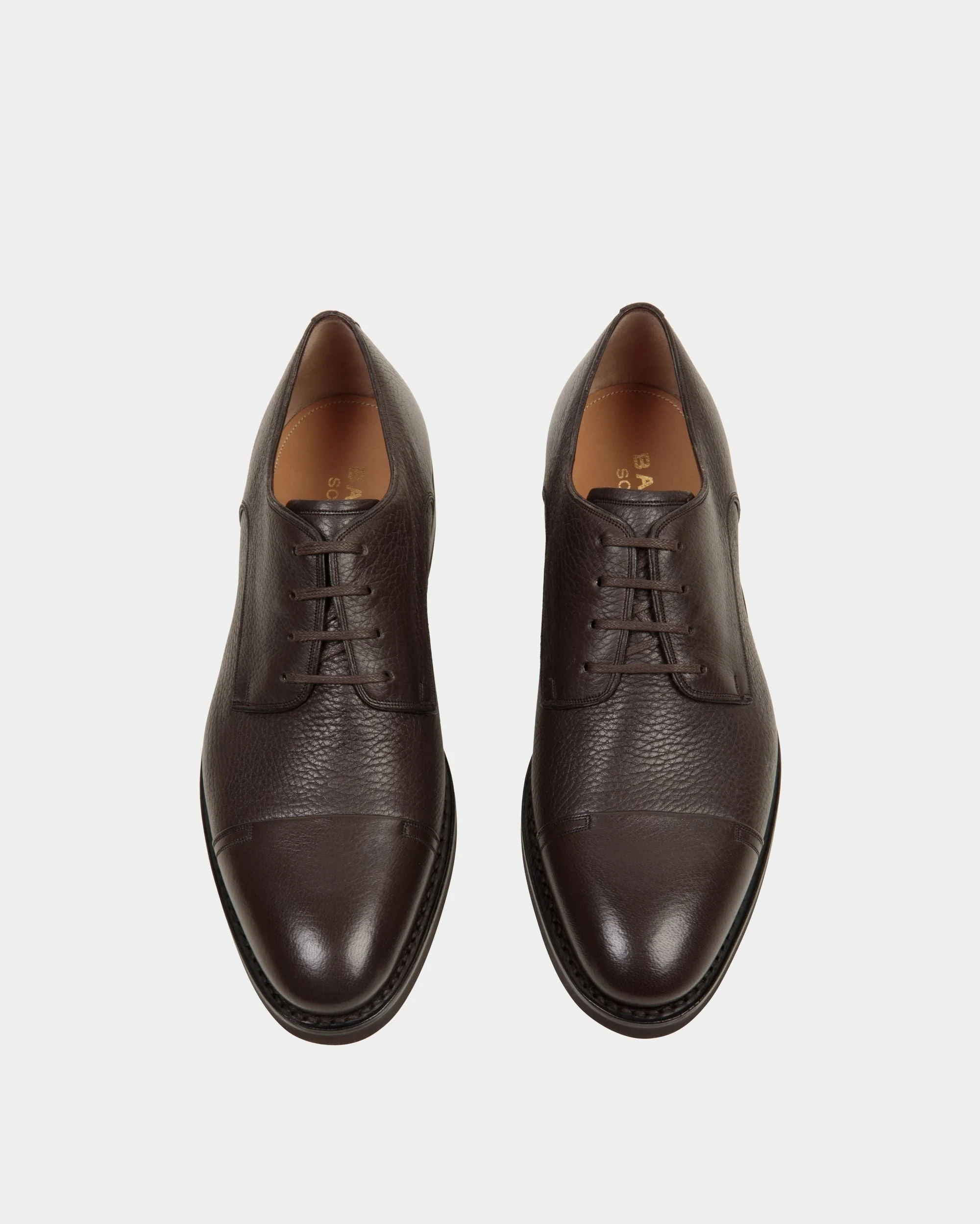Scribe Un Derby In Ebano Deer Leather - Image 4