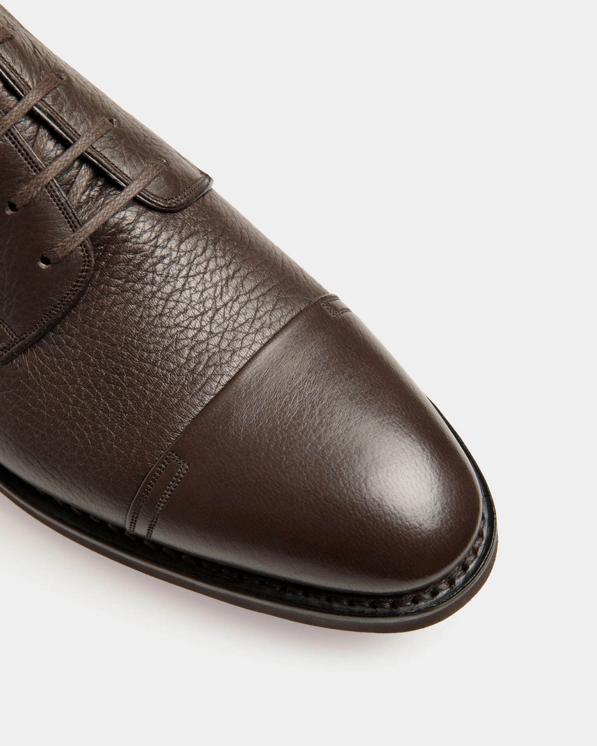 Scribe Un Derby In Ebano Deer Leather - Image 5